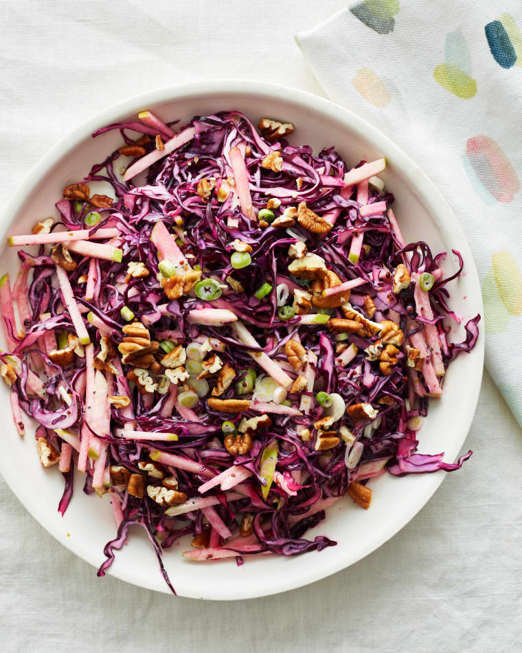 Easy Cabbage and Apple Slaw with Honey-Lime Dressing