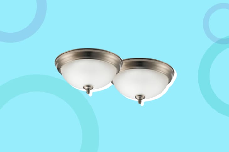 In the top ceiling lights