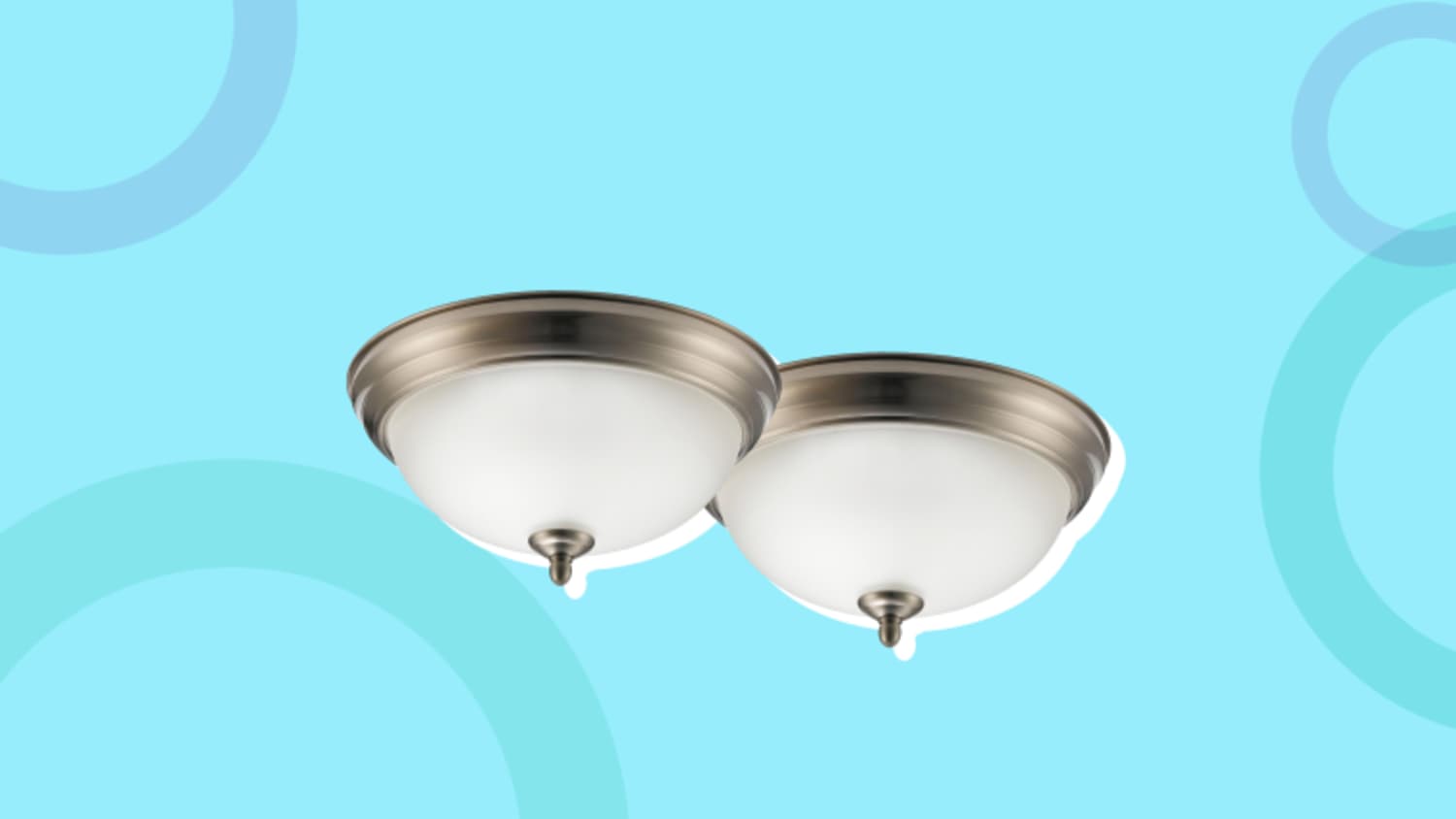 Inexpensive flush mount top lighting