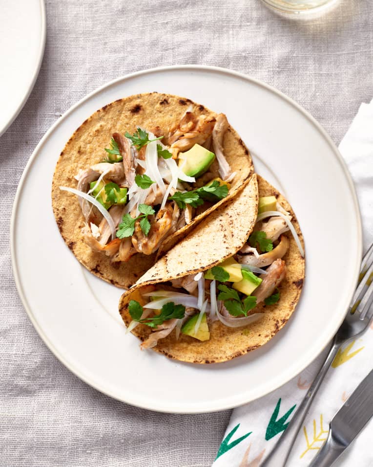 Easy Crispy Chicken Carnitas Kitchn yummyumm in a pinch