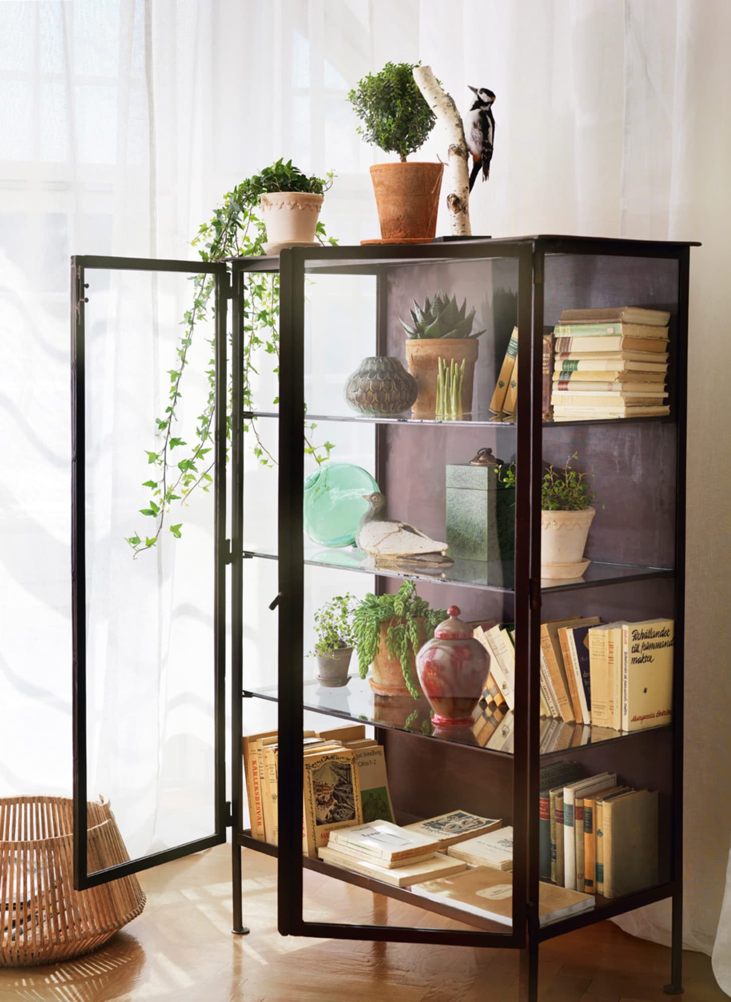 Curio Cabinet Comeback Display Cases In Modern Rooms Apartment