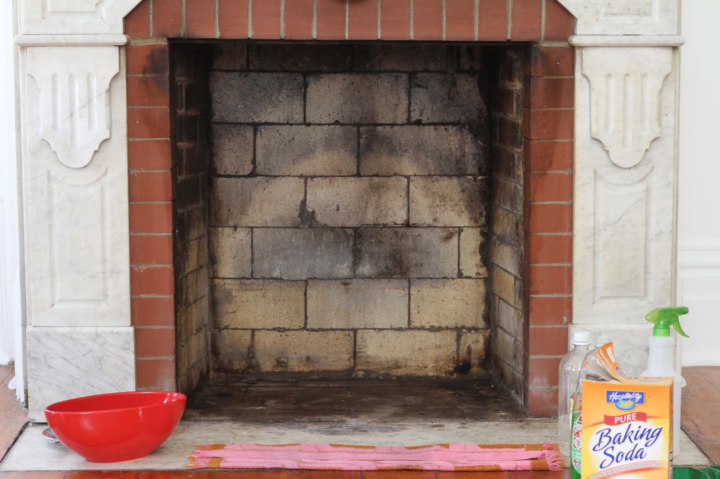 How To Clean A Brick Fireplace With Natural Cleaners Apartment