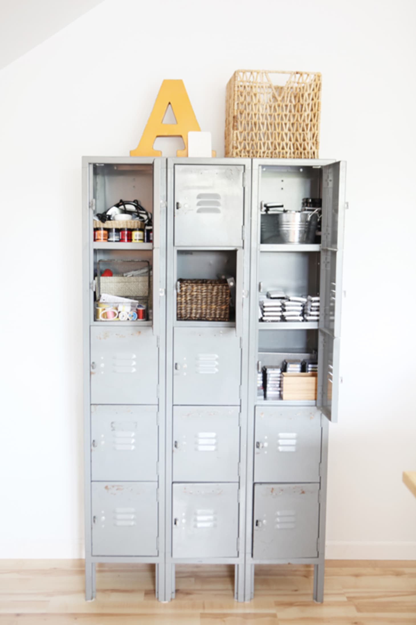 Surprising Storage Ideas Vintage Lockers Apartment Therapy