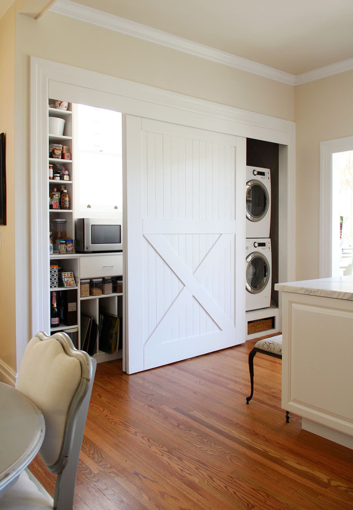 A Peek Inside the Super Closet: Hidden Laundry &amp; Pantry | Apartment Therapy