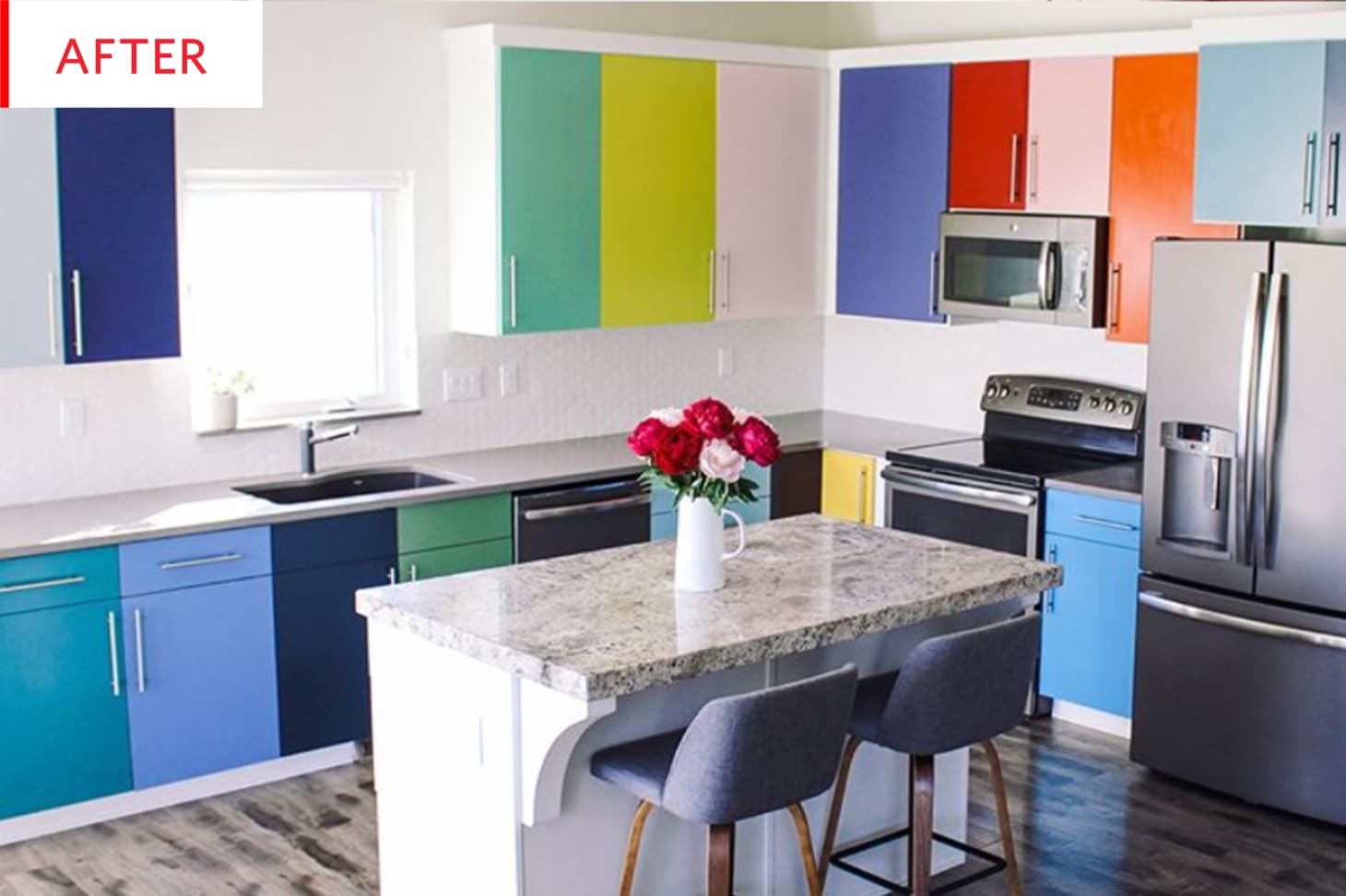 Rainbow Painted Kitchen Kitchn
