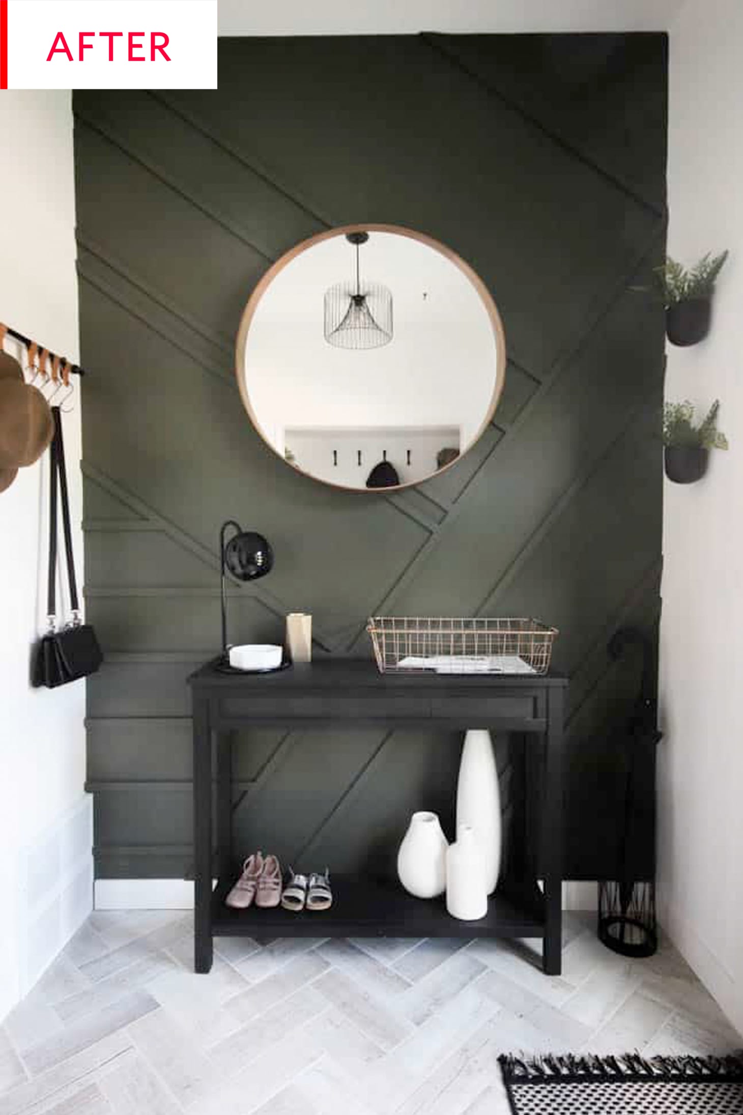 Entryway Accent Wall Project Wood Paneling Photos Apartment Therapy