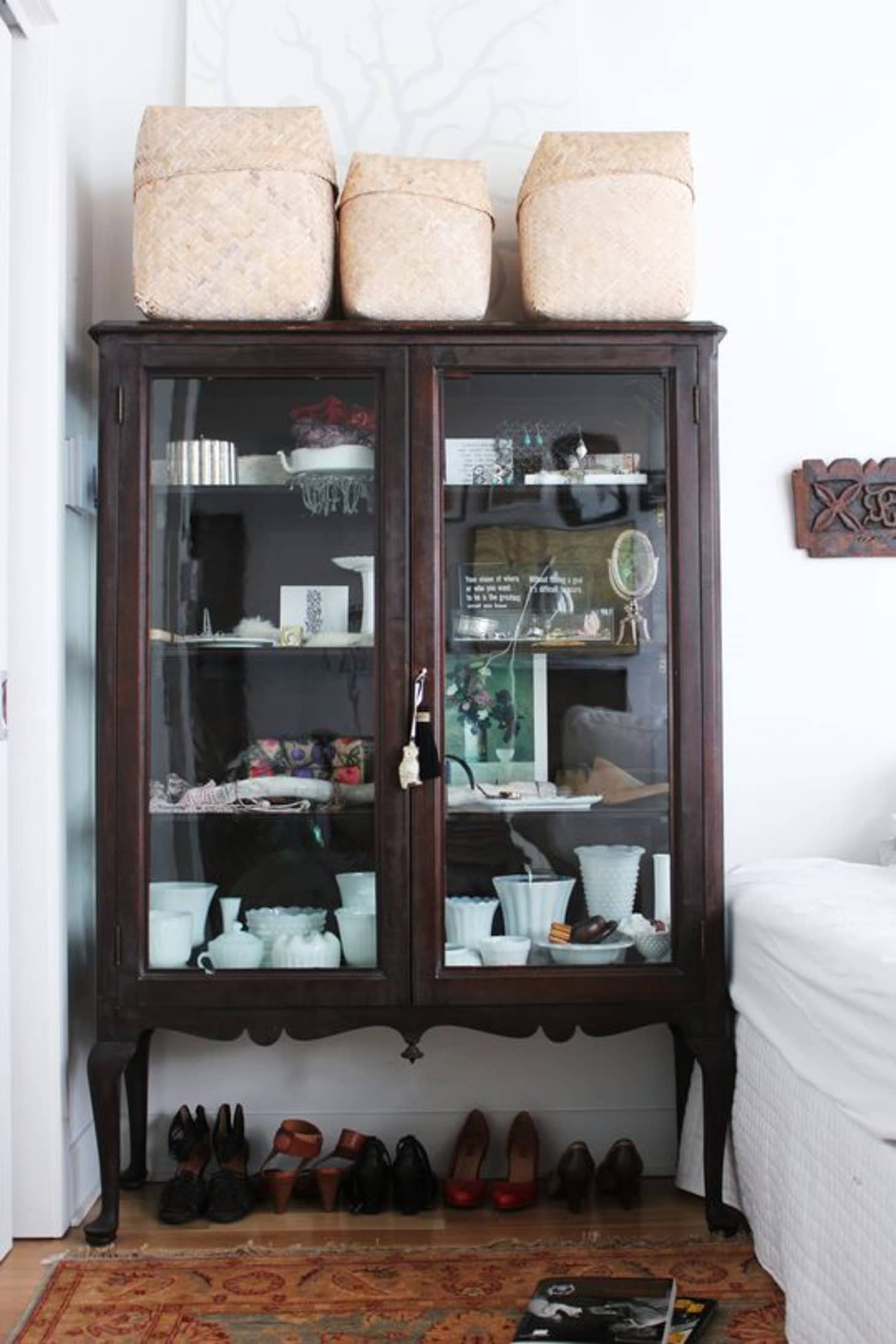 Curio Cabinet Comeback Display Cases In Modern Rooms Apartment