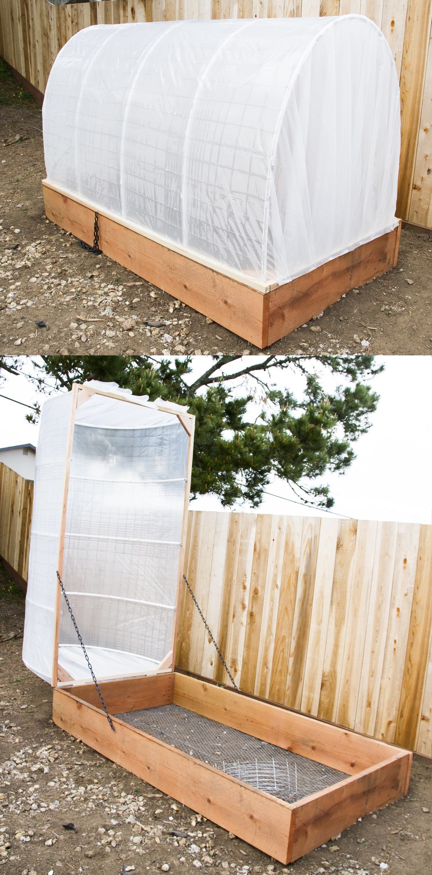 Diy Covered Greenhouse Garden A Removable Cover Solution To