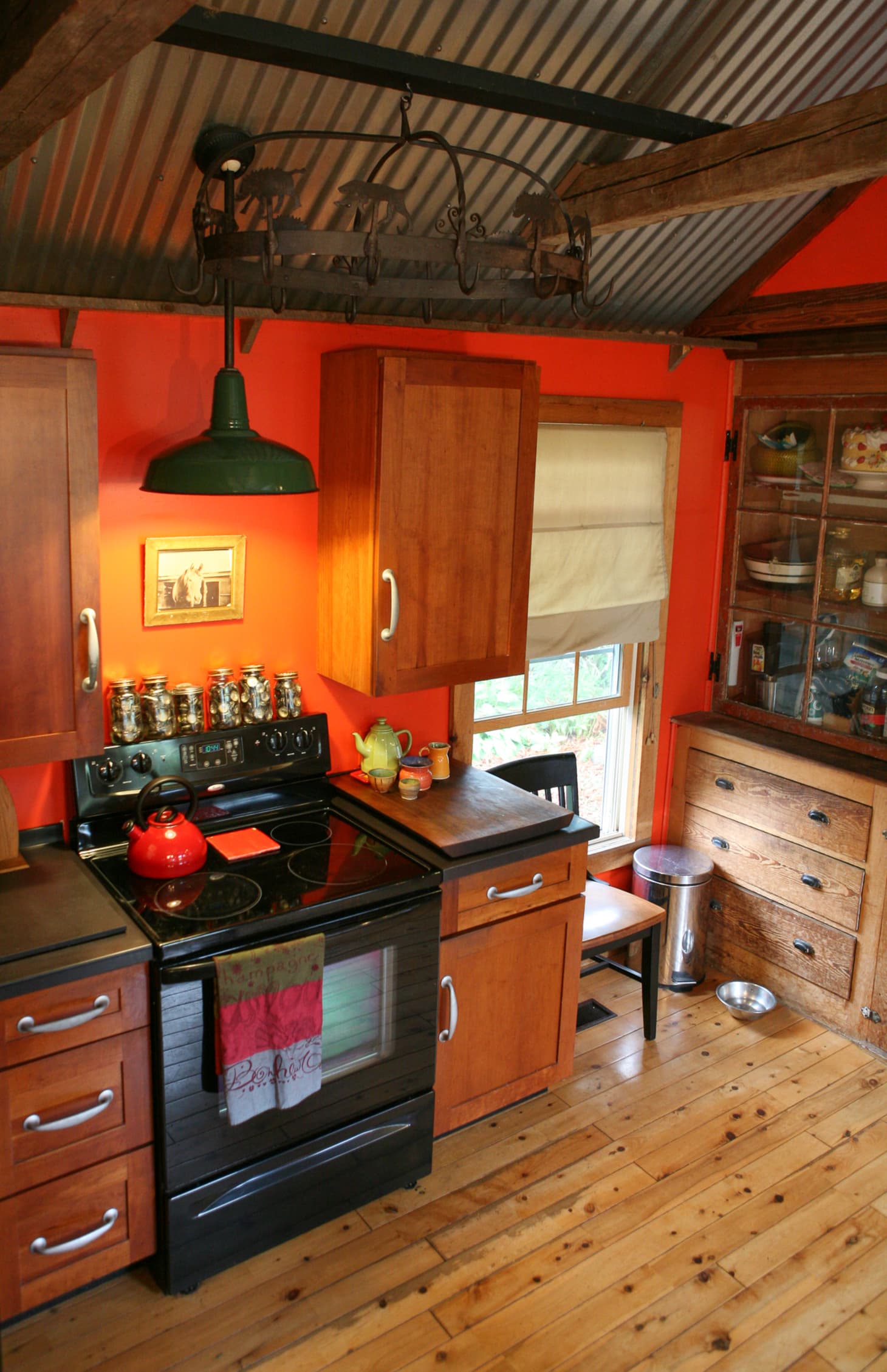 A Historical and Hand-Crafted “Folk Nouveau” Kitchen in Rhode Island