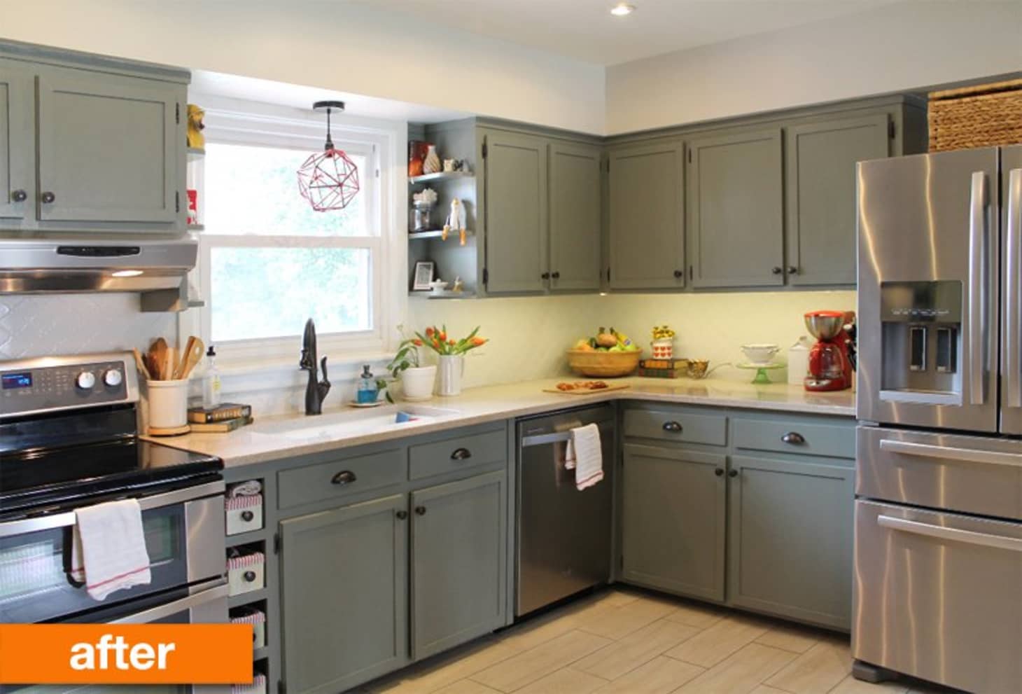 Before After A 1950s Kitchen Gets A Modern Diy Makeover