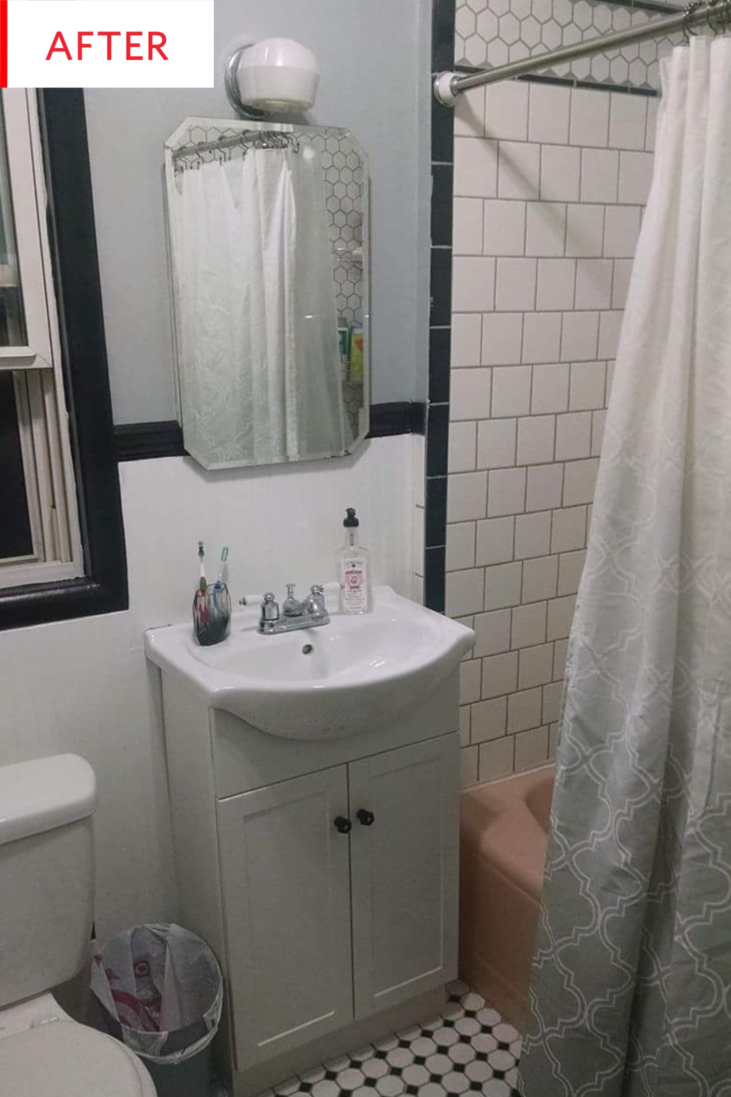 Bathroom Remodel Black and White Color Scheme Photos Apartment Therapy