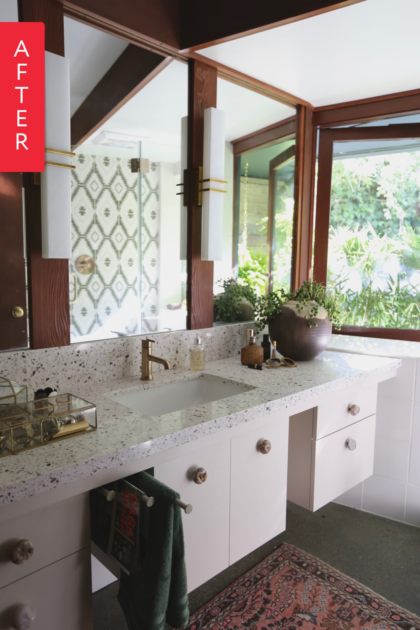 Before & After: A Gorgeous Mid-Century Bathroom Makeover ...