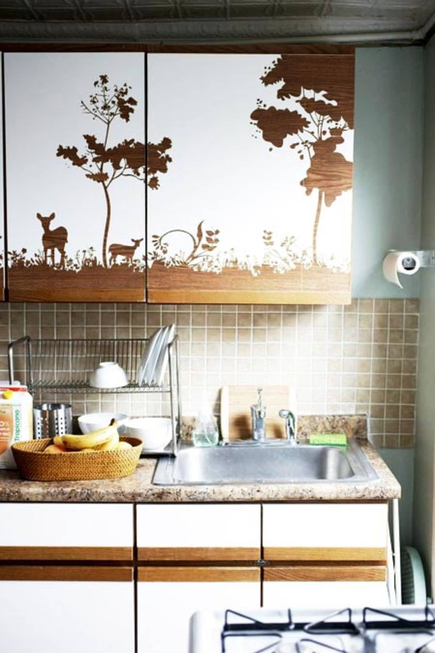 6 Clever Ways To Customize Kitchen Cabinets With Contact Paper