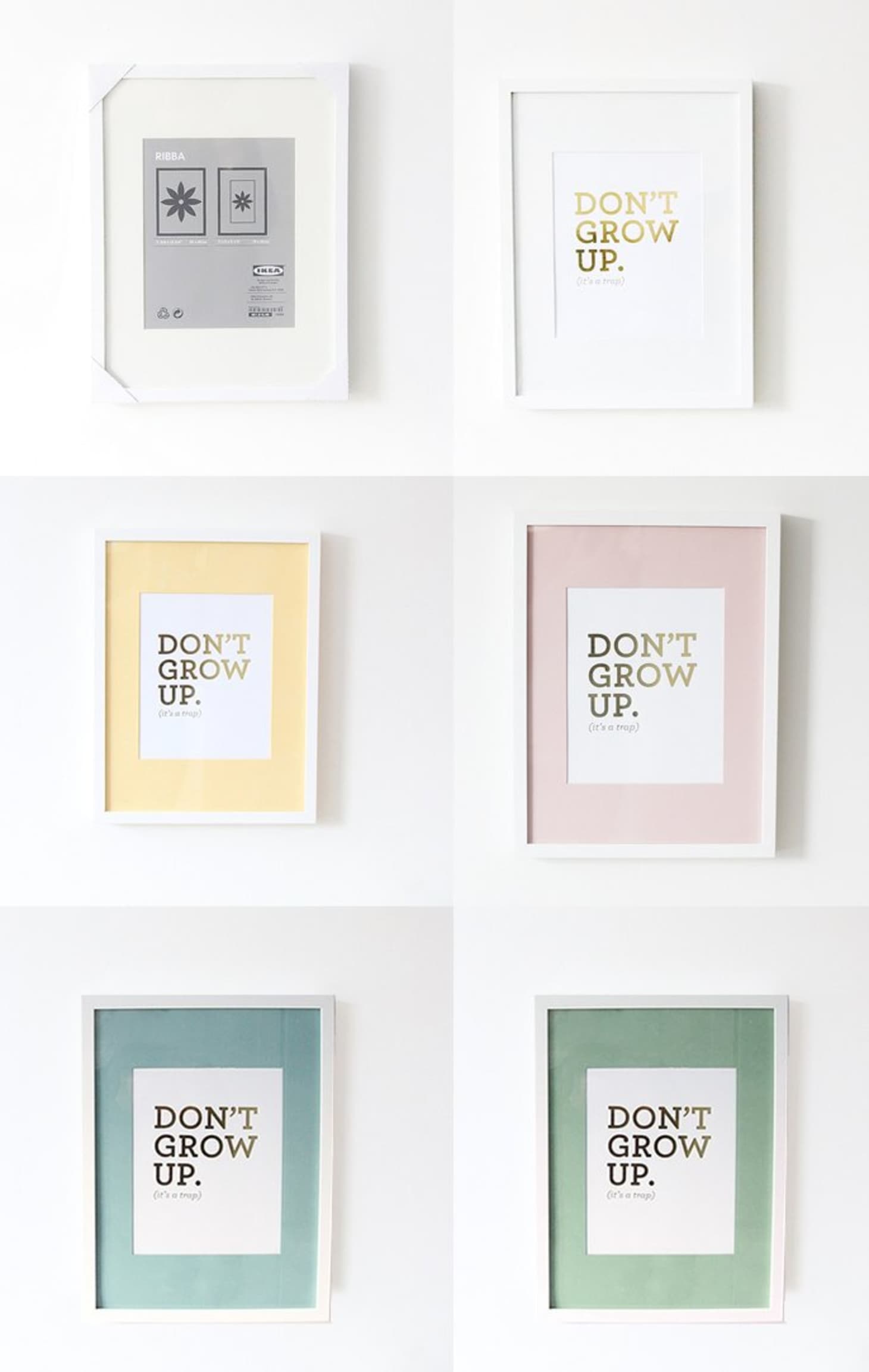 7 Ways To Upgrade Ikea Picture Frames Apartment Therapy