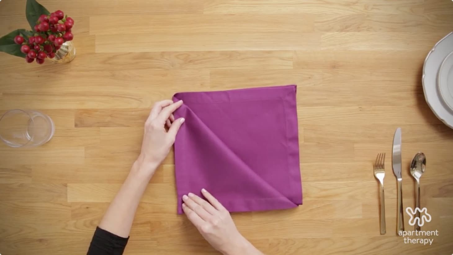 3Fold Napkins Are Essential For Any Table Video Apartment Therapy