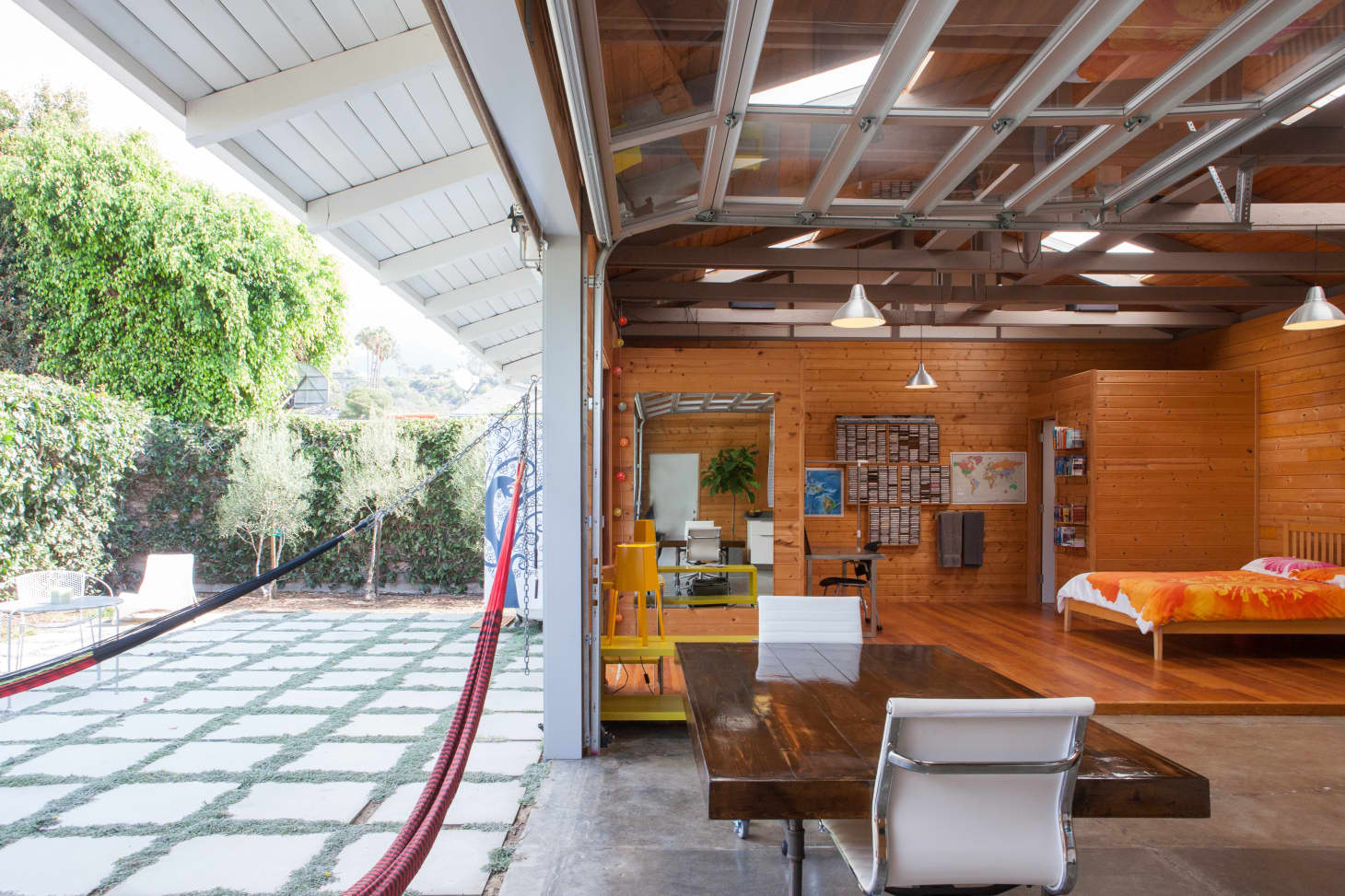 House Tour A Garage  Turned into a Warm Modern Studio  