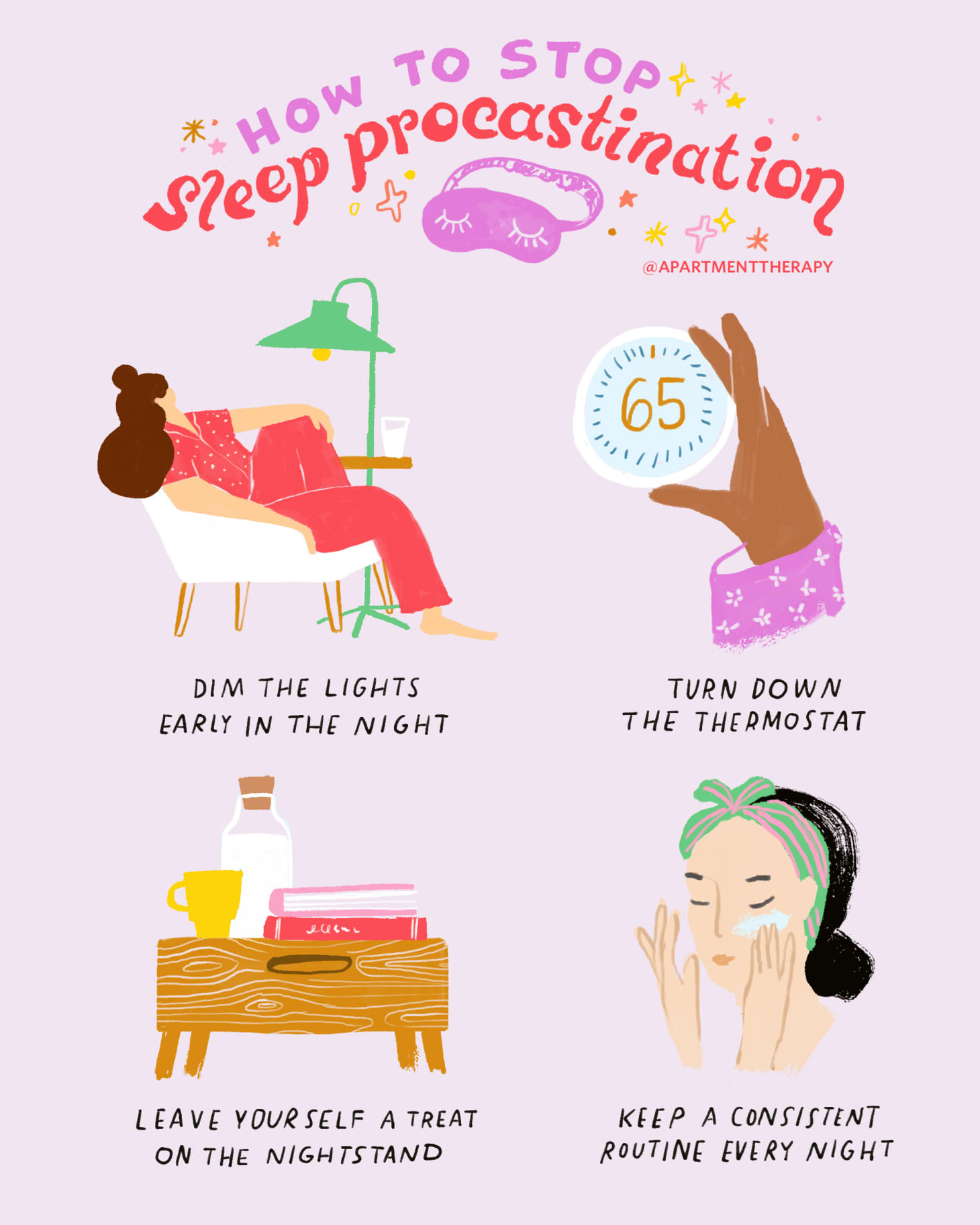 4-daily-habits-to-stop-sleep-procrastination-apartment-therapy