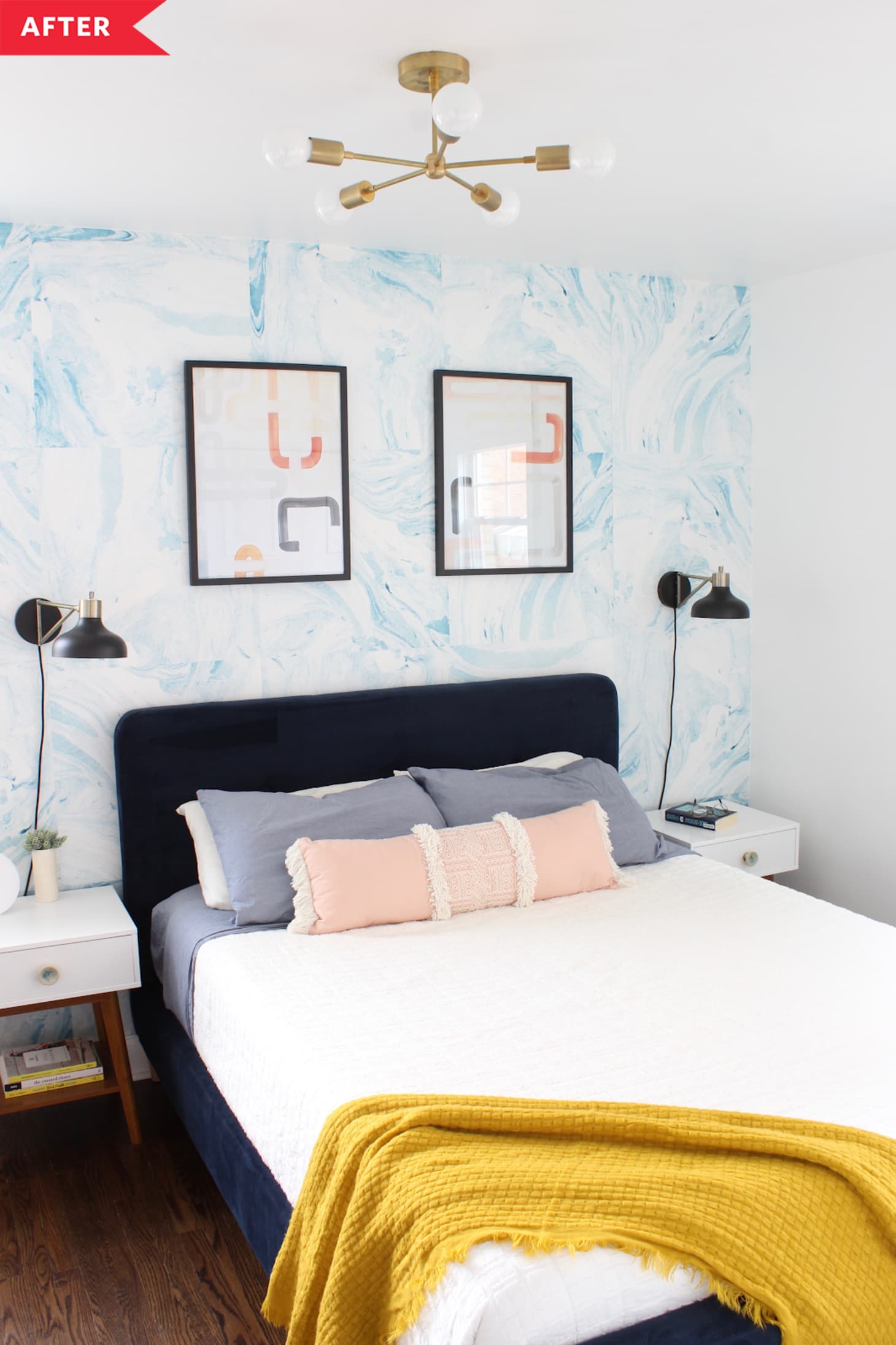 Before And After A Master Bedroom Gets Some Major Calming