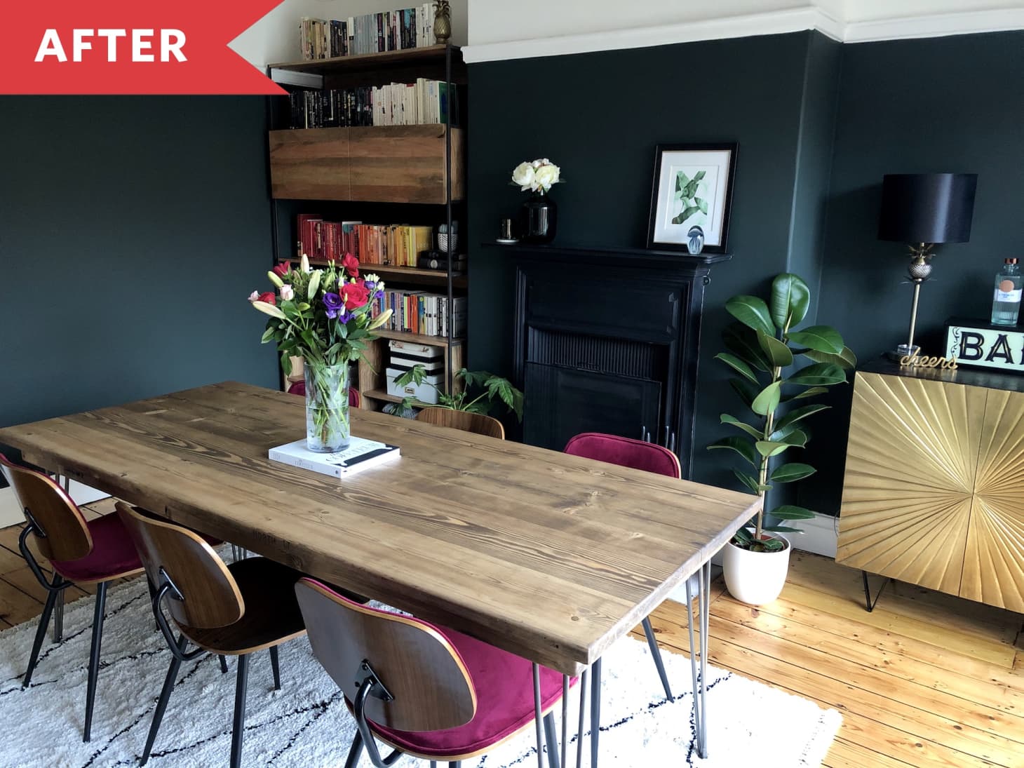 Cozy Living Room Turned into a Dining Room | Kitchn