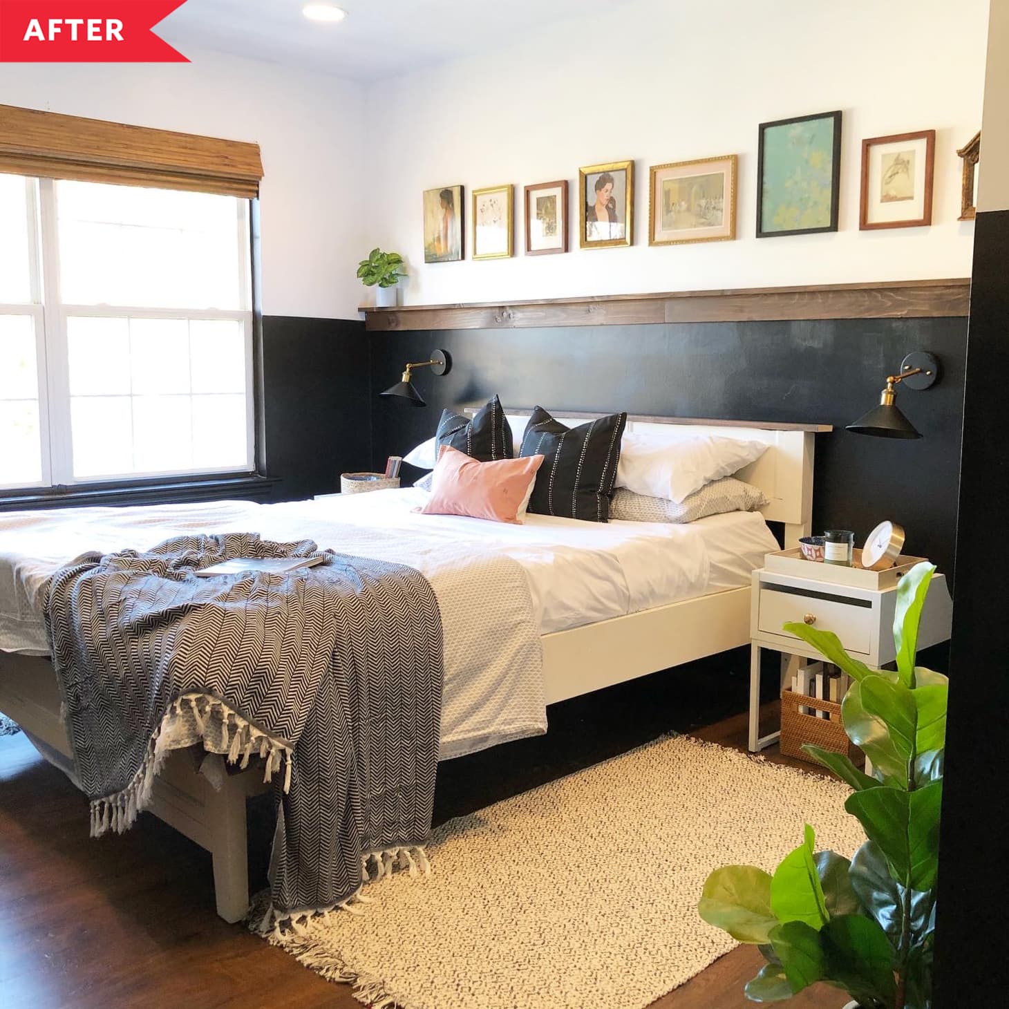 Black Bedroom Redo Before And After Bedroom Office