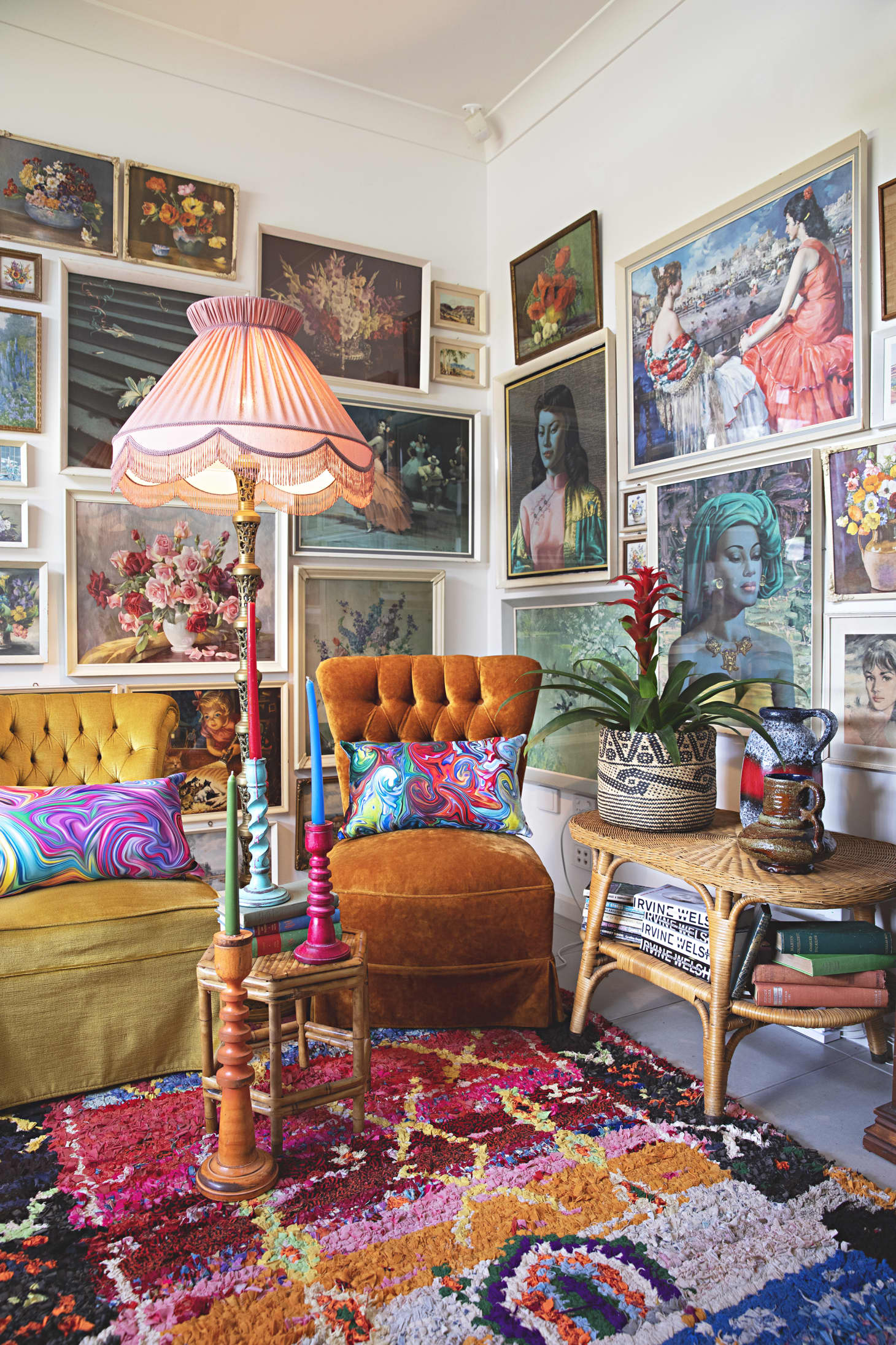 Vintage Maximalist Bohemian Australia Home Tour Apartment