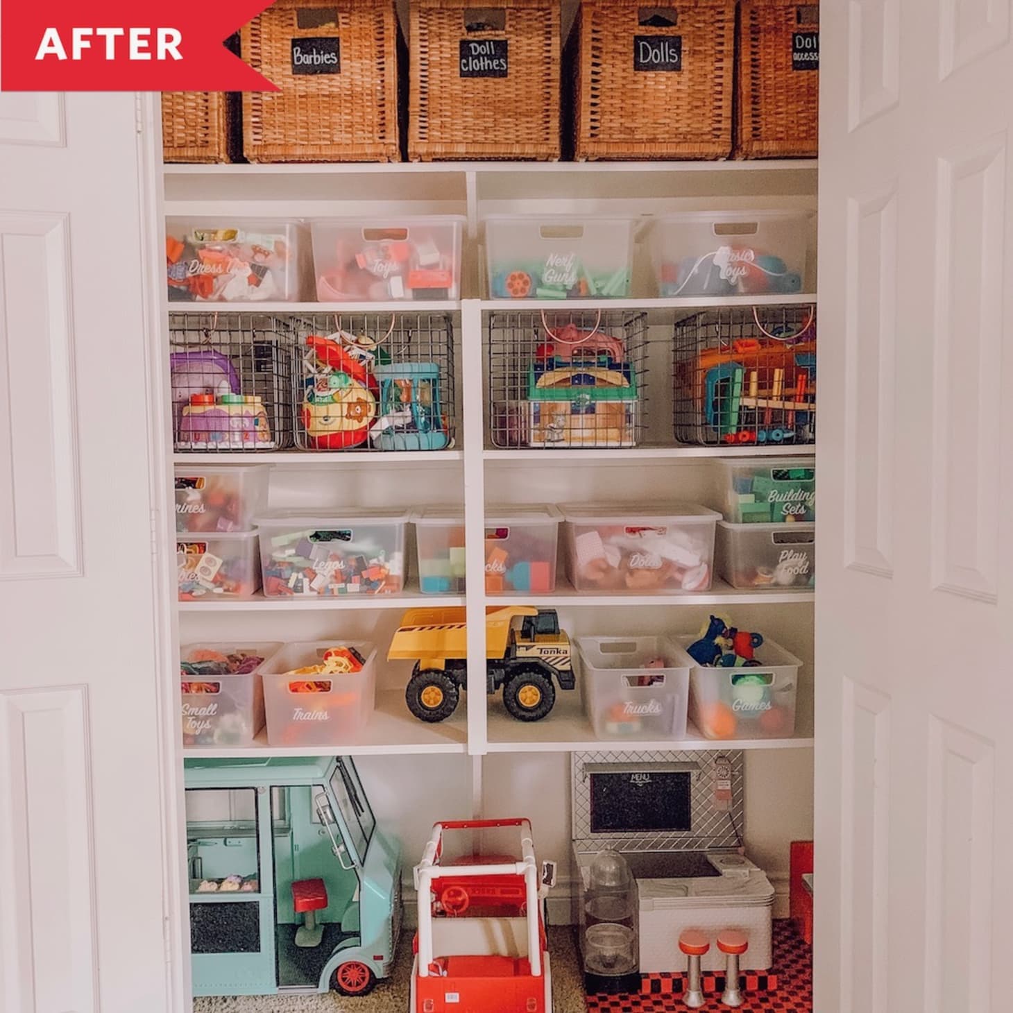 Before & After A Kids' Toy Closet Made Over for 100 Apartment Therapy