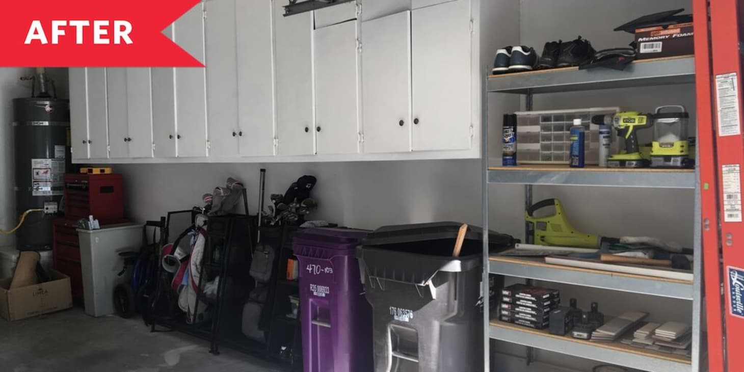 Before After A Cluttered Garage Gets New Paint and a Before After A Cluttered Garage Gets New Paint and a