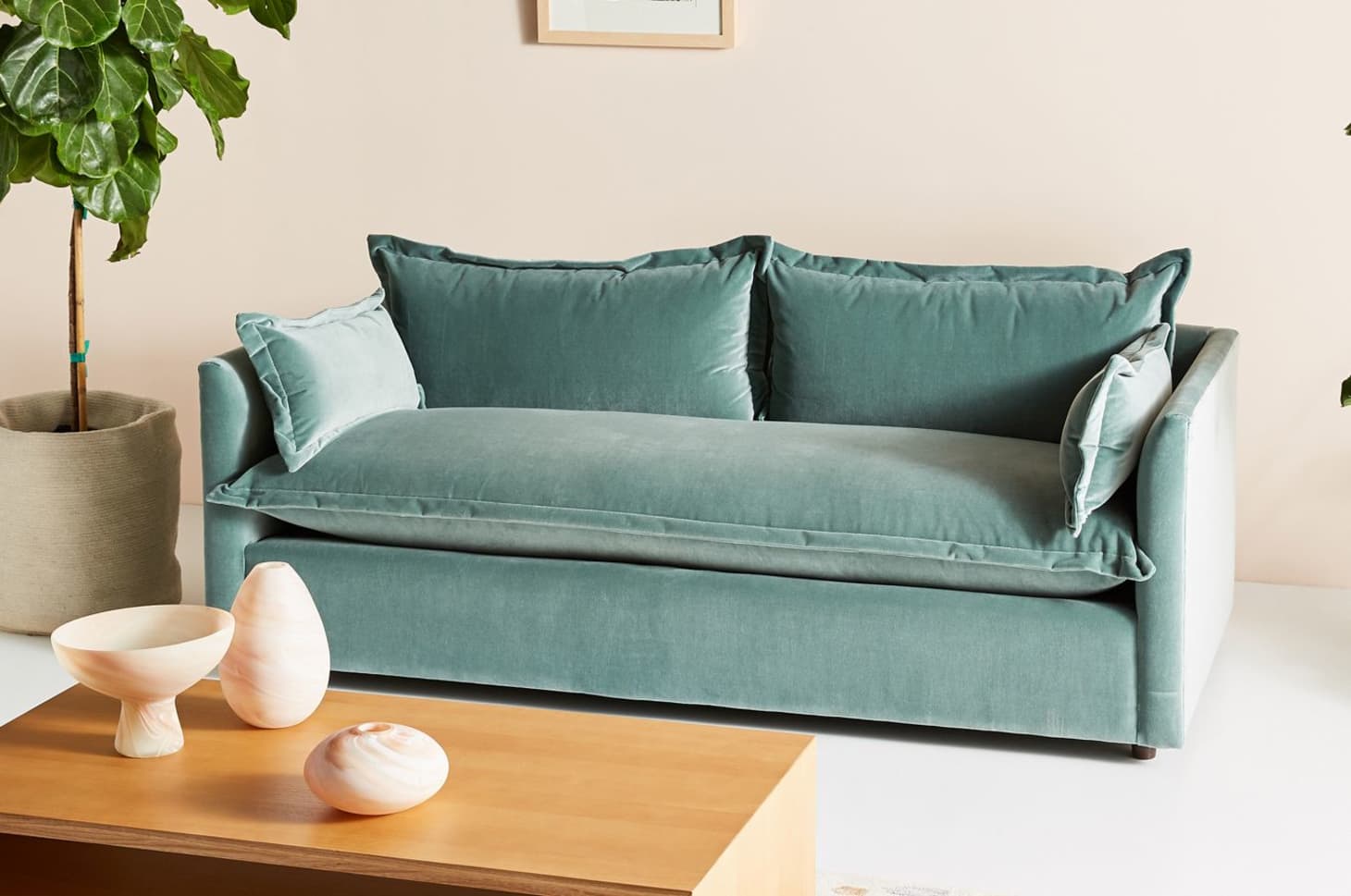 small spaces sofa bed midcentury