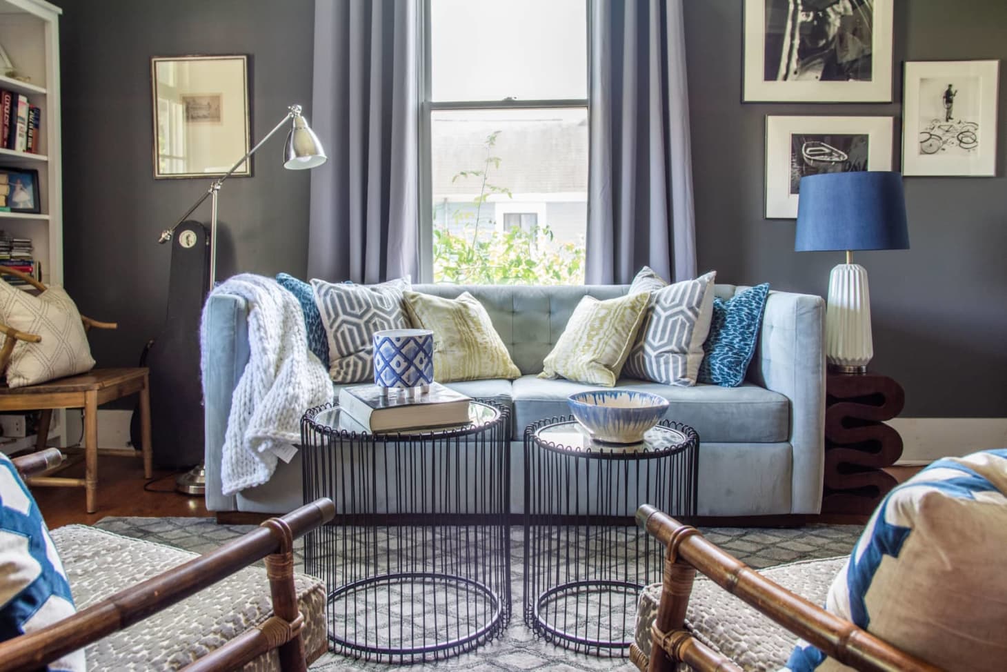brighten up grey living room
