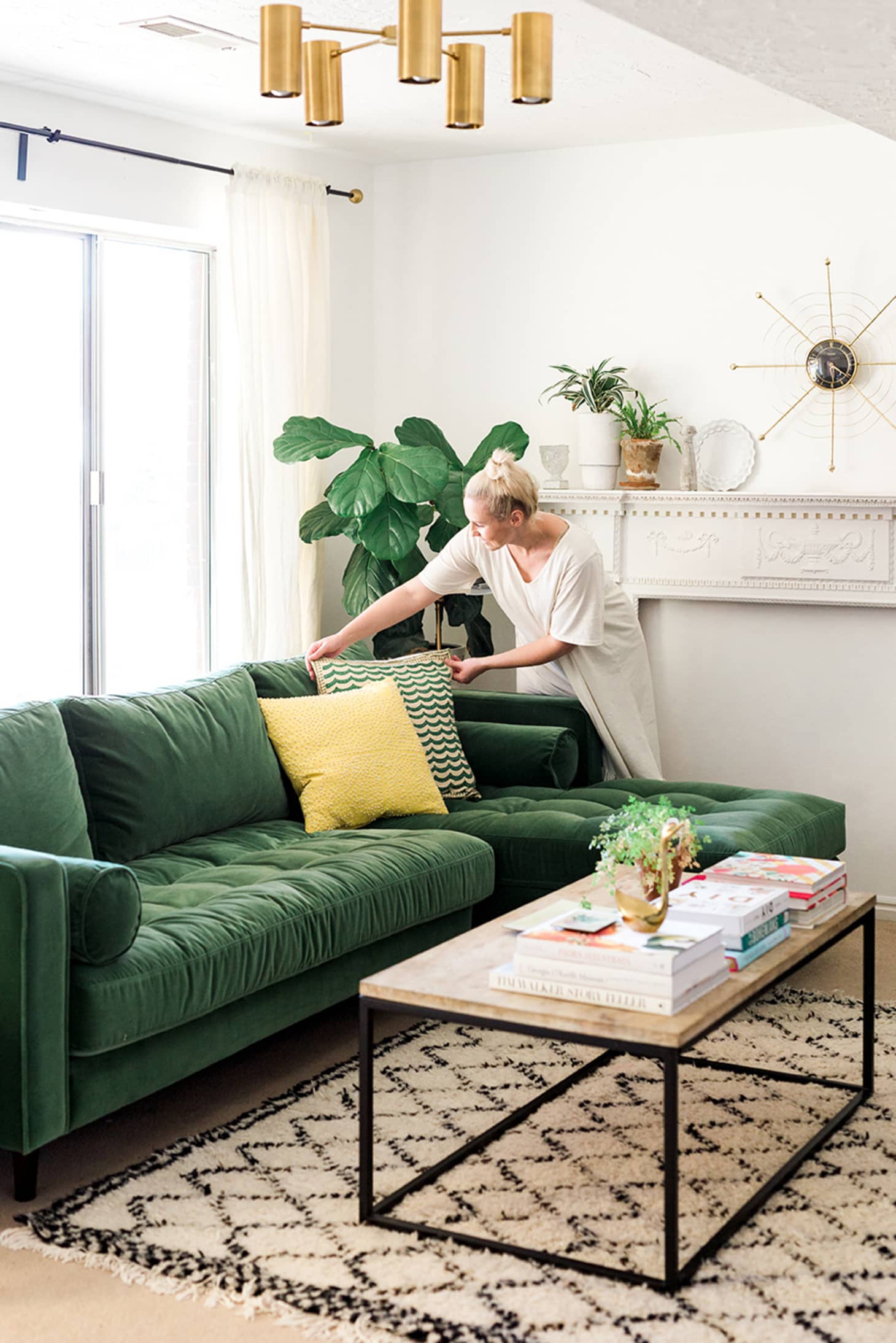 The Couch Trend for 2017 Stylish Emerald Green Sofas Apartment Therapy