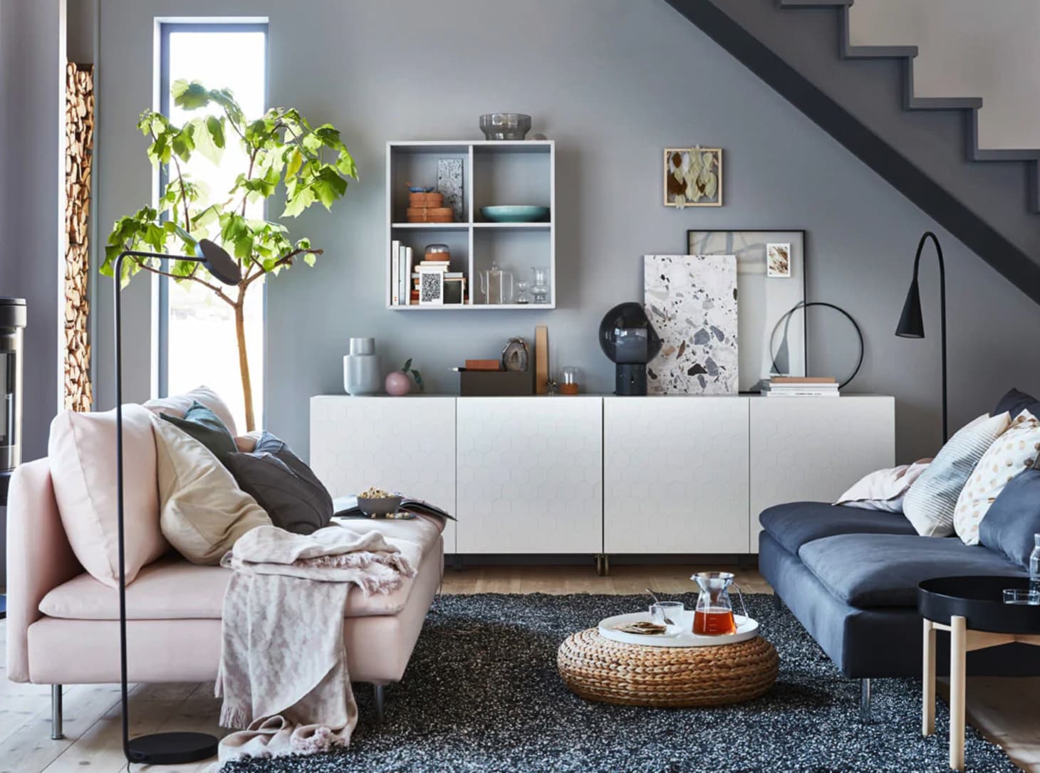 ikea minimal living room
