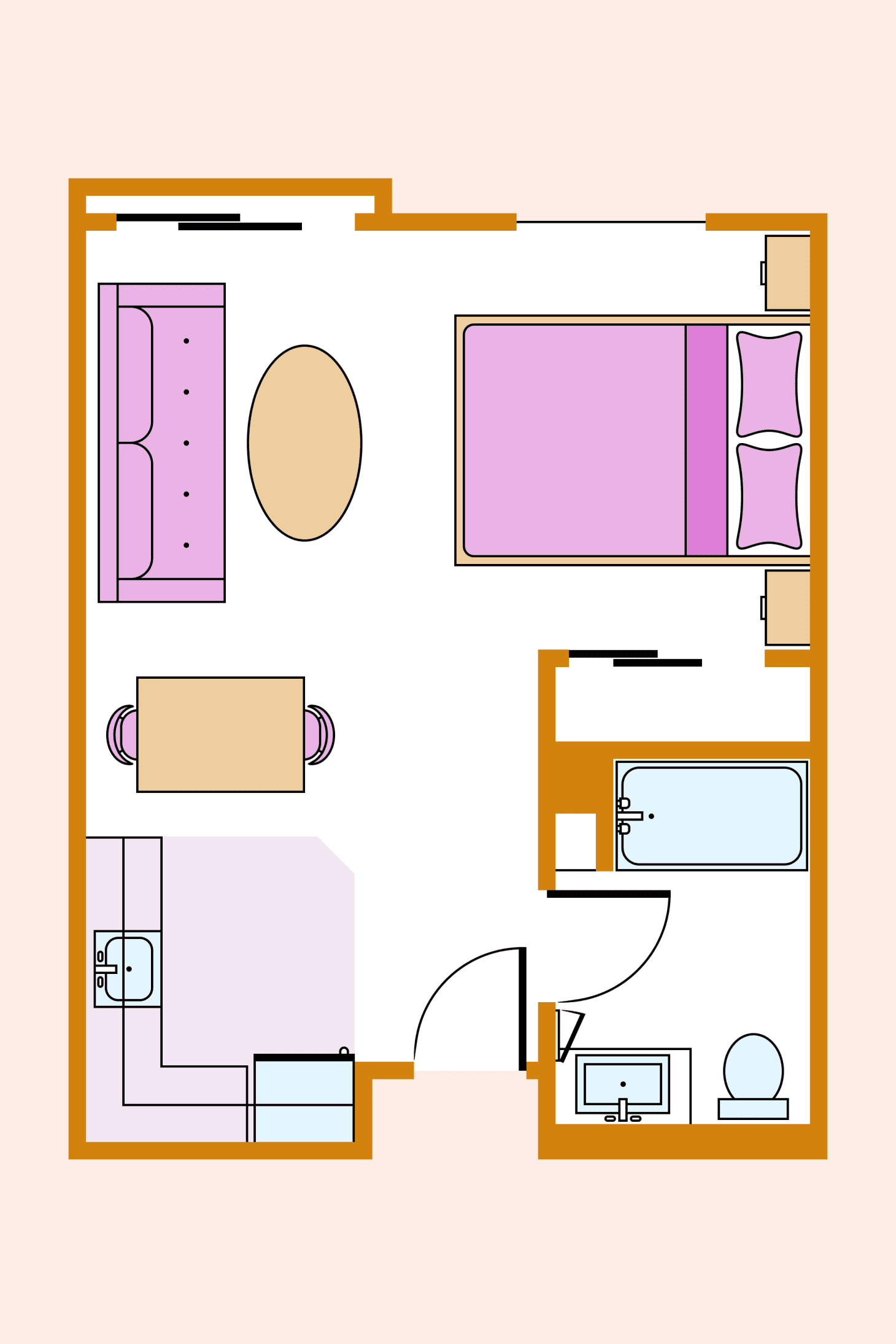 Studio Apartment Floor Plans With Dimensions : Sahara Tremendous ...