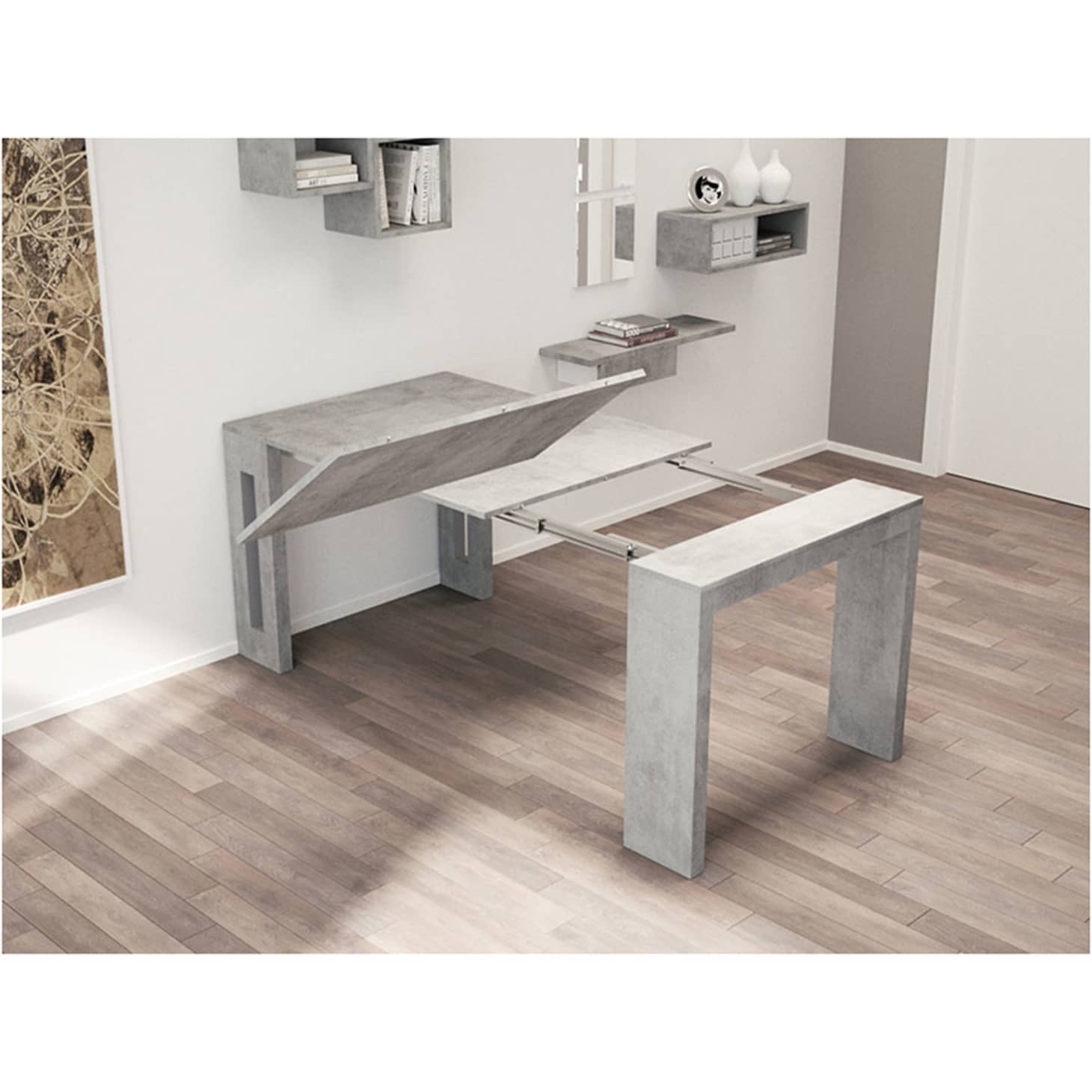 Estuary Console Dining Table Lifestyle Expanding