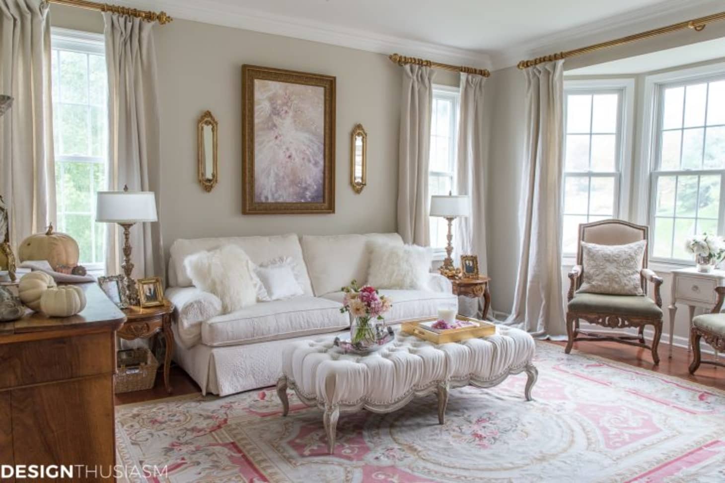 french country theme living room