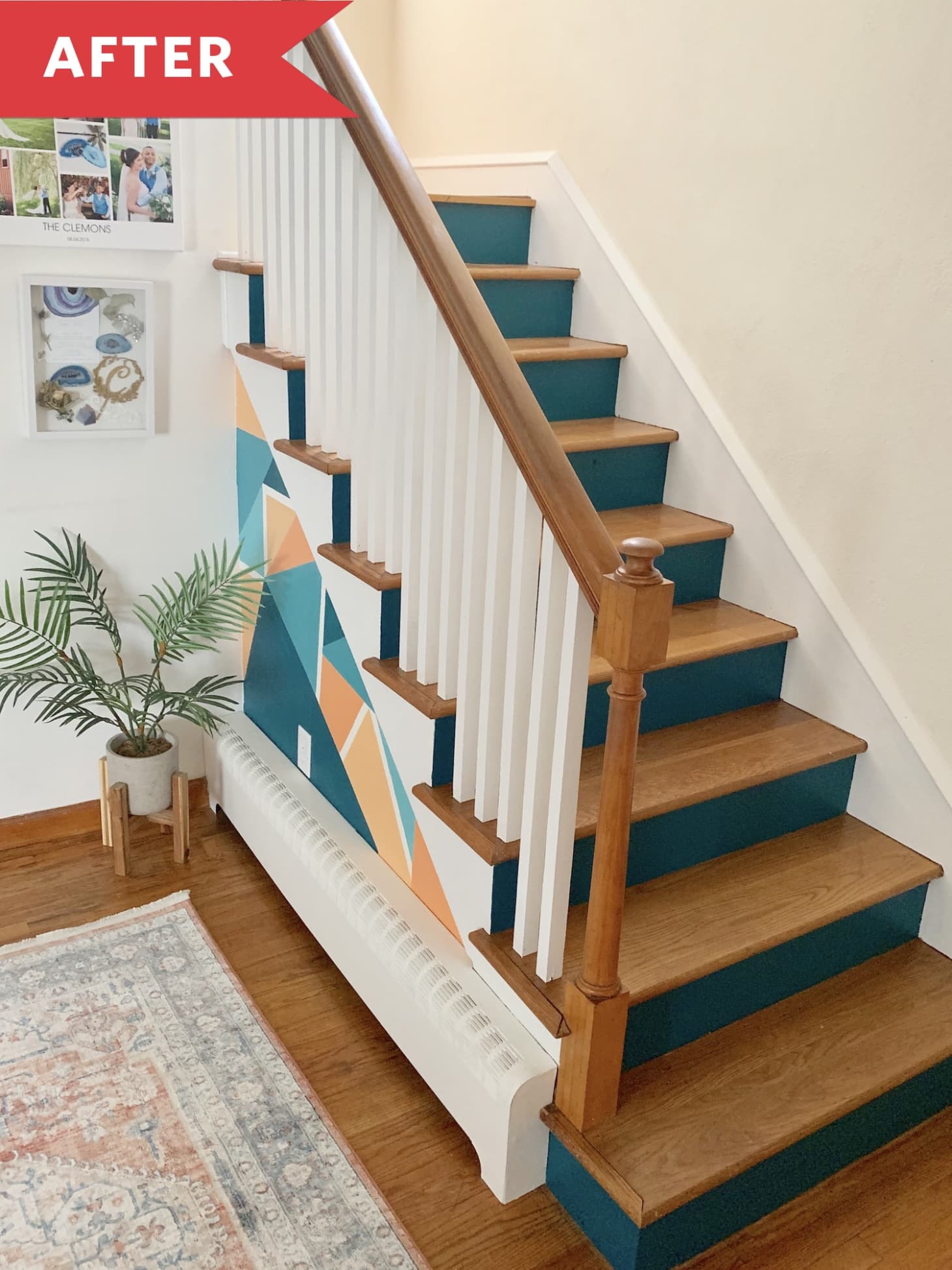 Before and After This Stair Paint Job Will Make You Never Want to