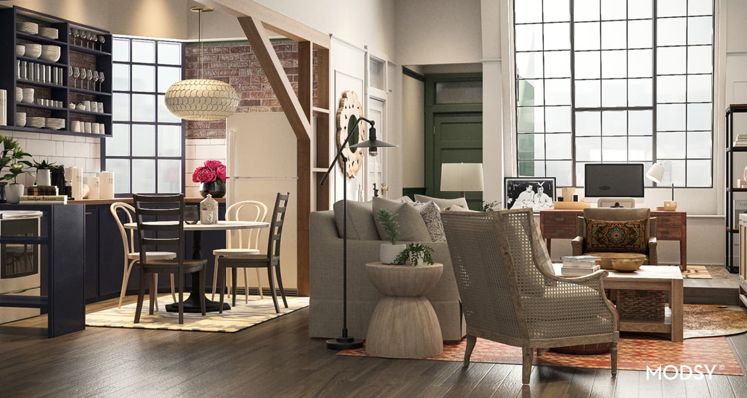 Modsy Iconic TV Backgrounds for Zoom Video Conferencing Apartment Therapy