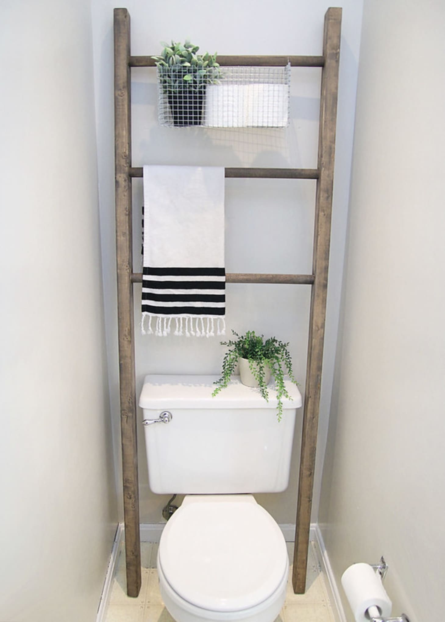 Decorating with Blanket Ladders - Blanket Ladder Design Ideas ...