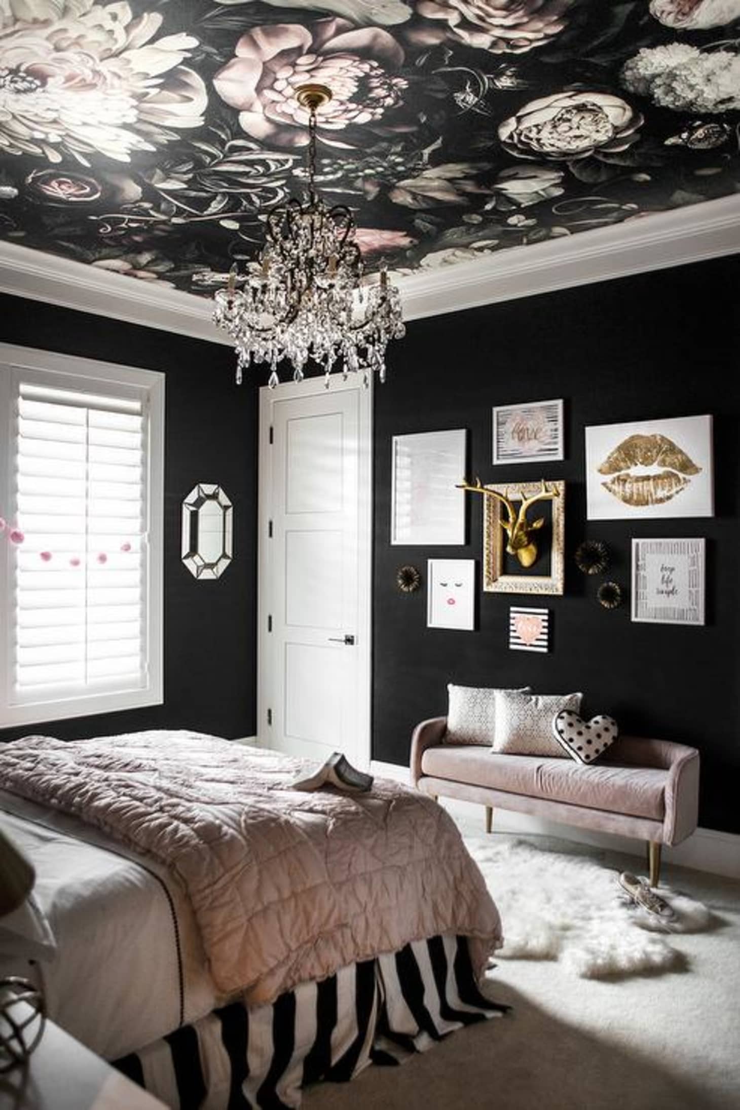 Beautiful Black Painted Rooms - BeDroom Decor IDeas 19