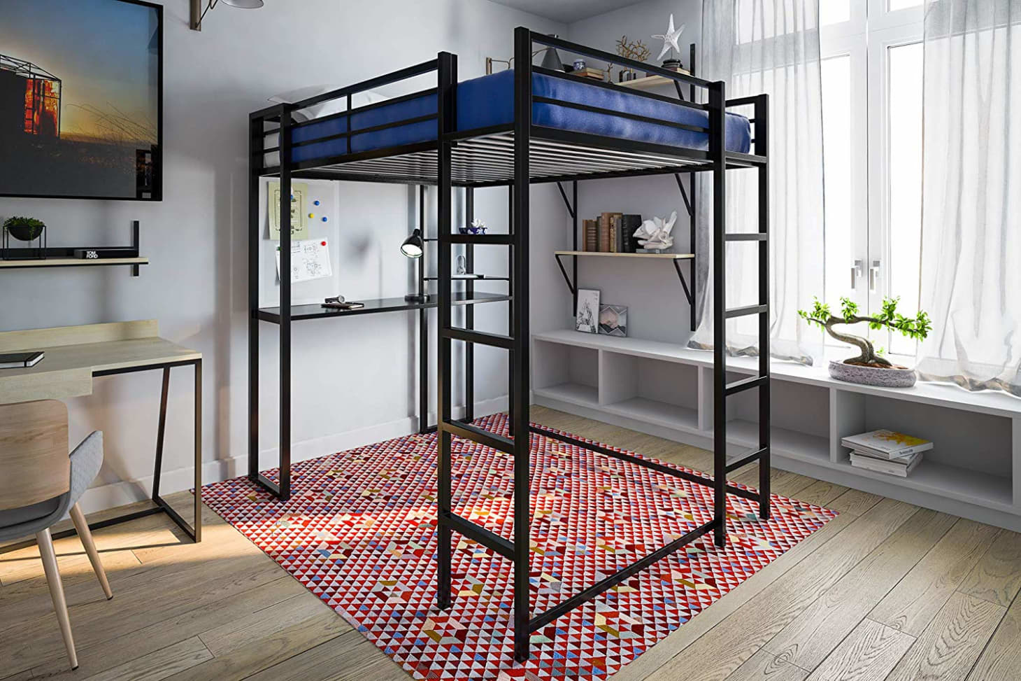 Creatice Modern Loft Bed for Living room