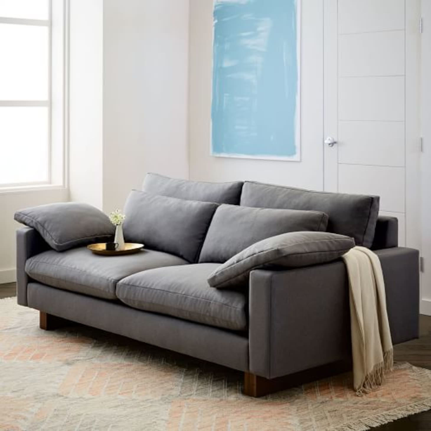 Extra Deep Cozy Couches Comfy Sofas Apartment Therapy