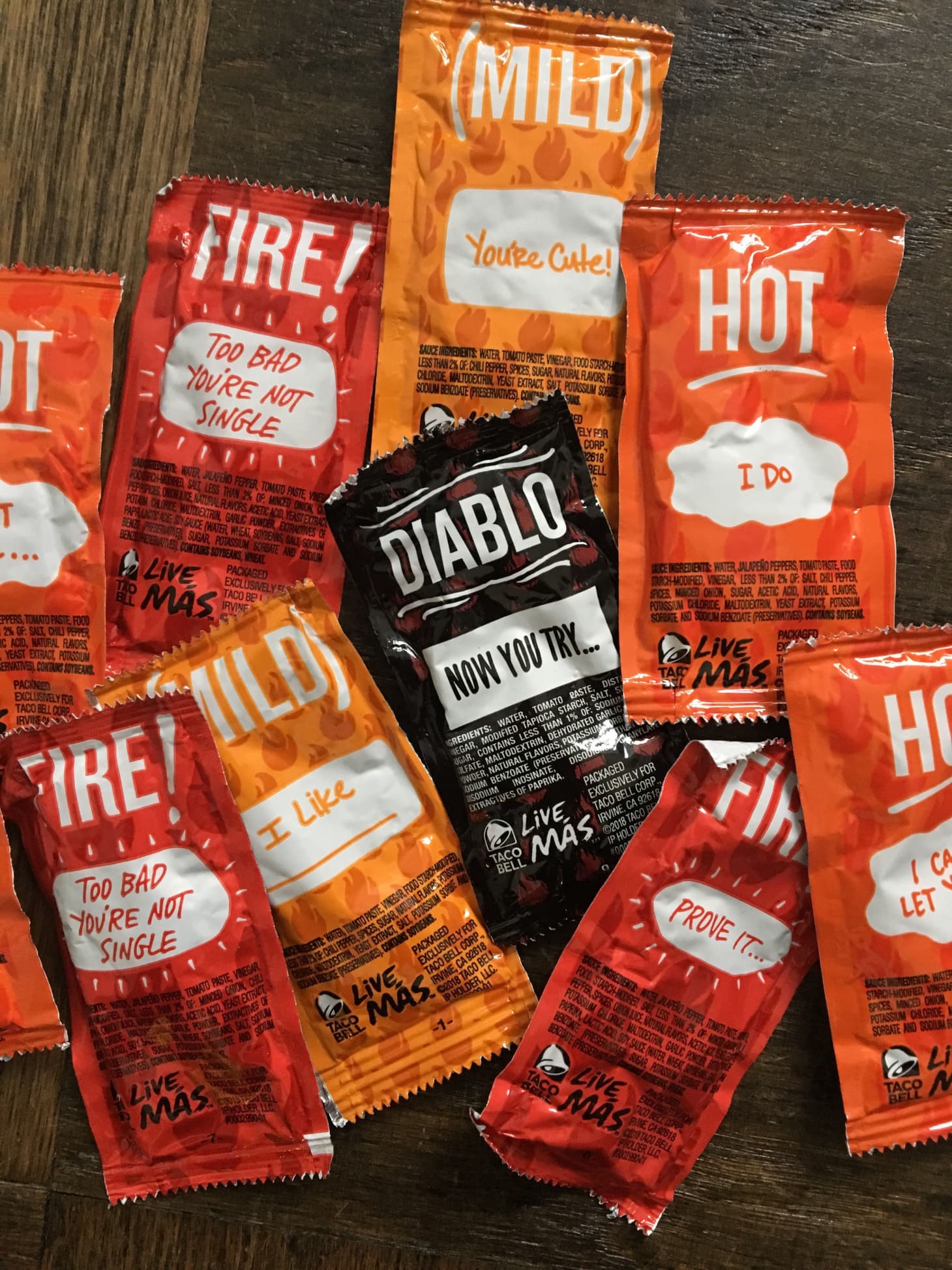 Image result for taco bell hot sauce packets