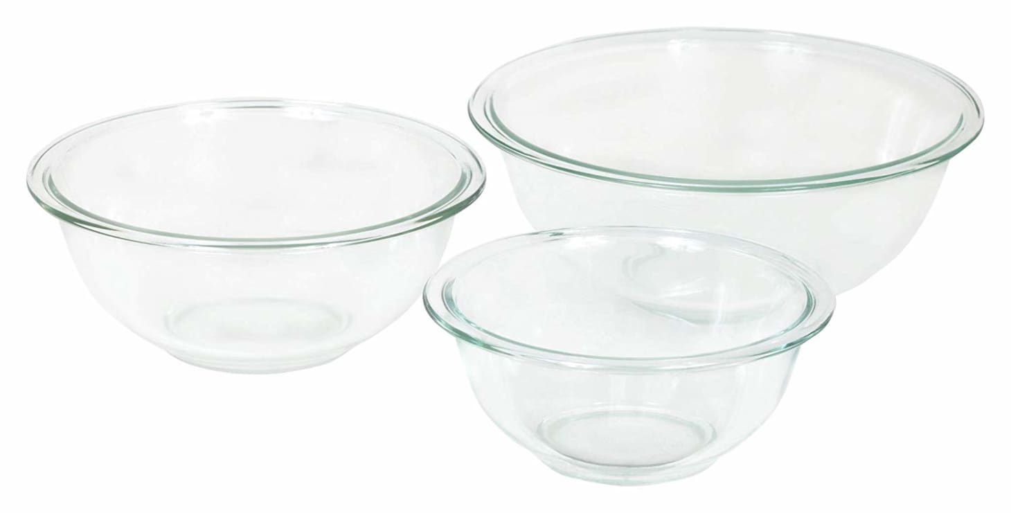 best glass mixing bowl set