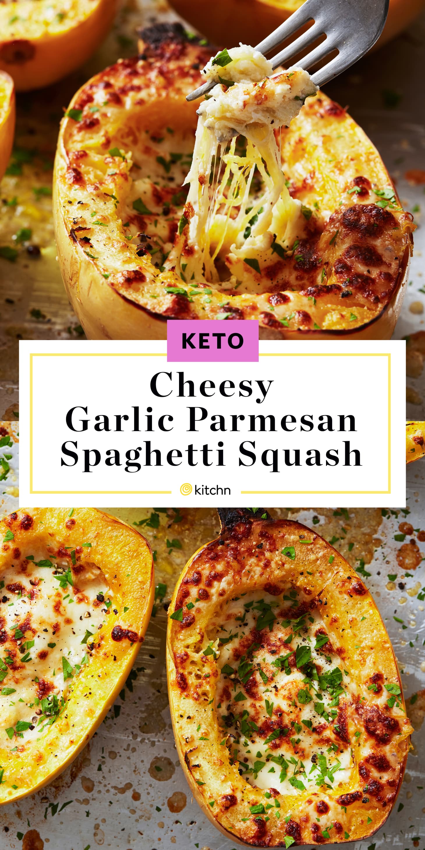 Cheesy Garlic Parmesan Spaghetti Squash | Kitchn