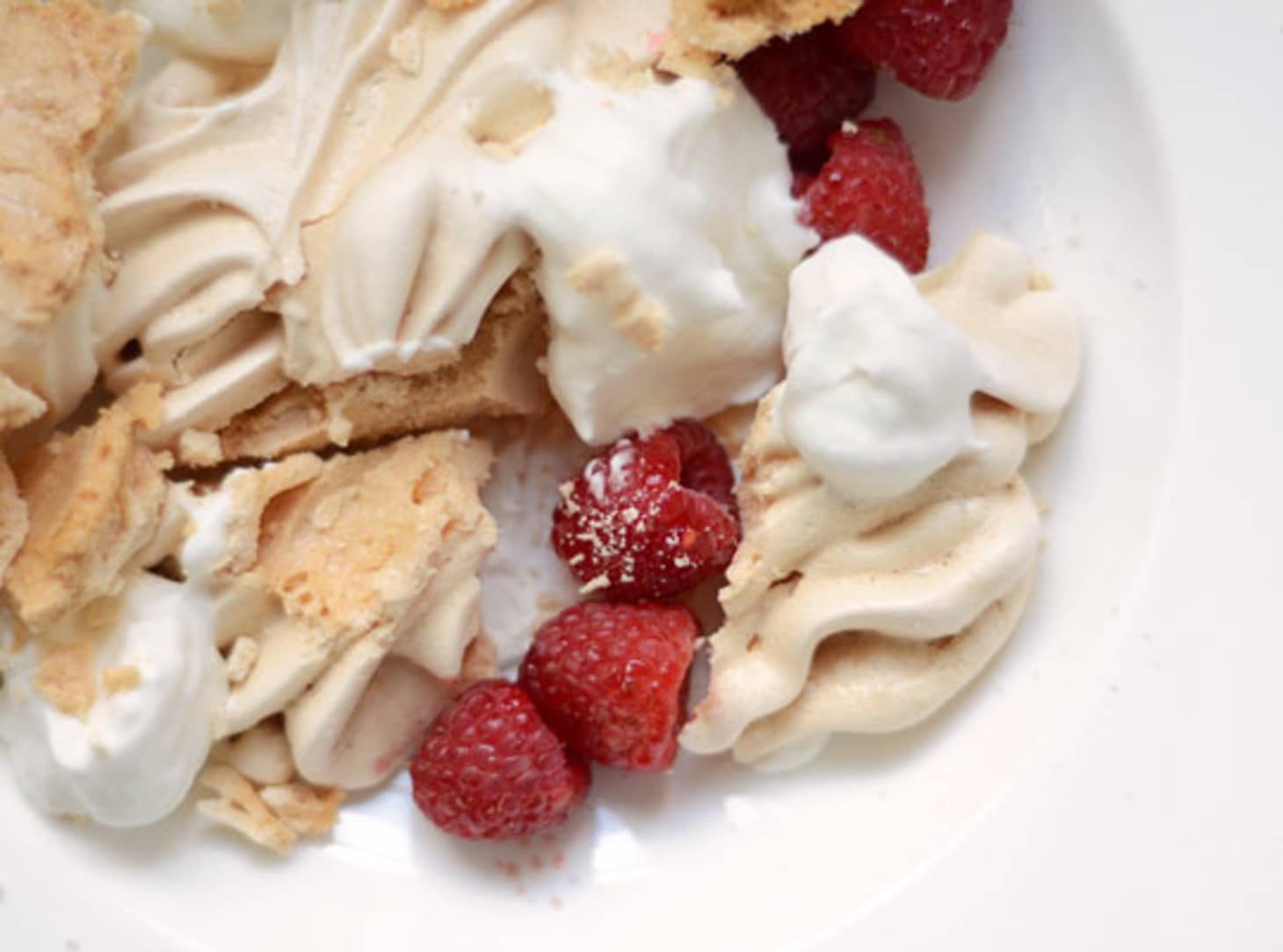 Easy Dessert Recipe Crisp Meringues with Whipped Cream Kitchn