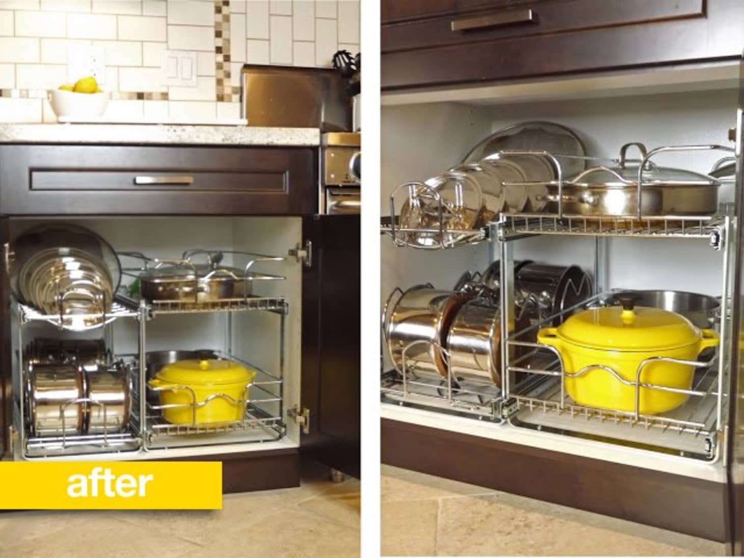 Before After A Better Way To Organize Pots And Pans In The