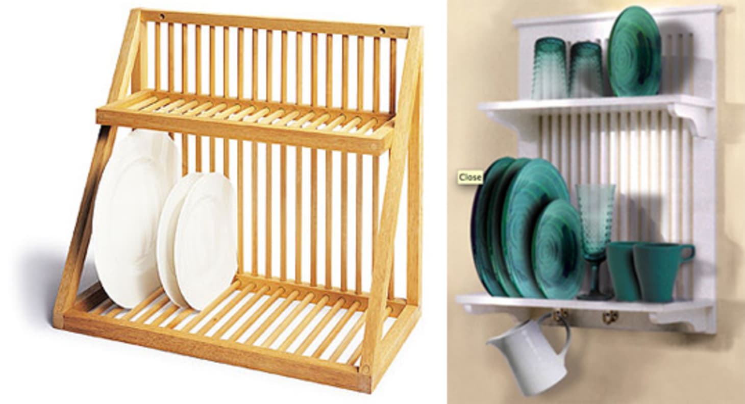 wall mount kitchen dish rack