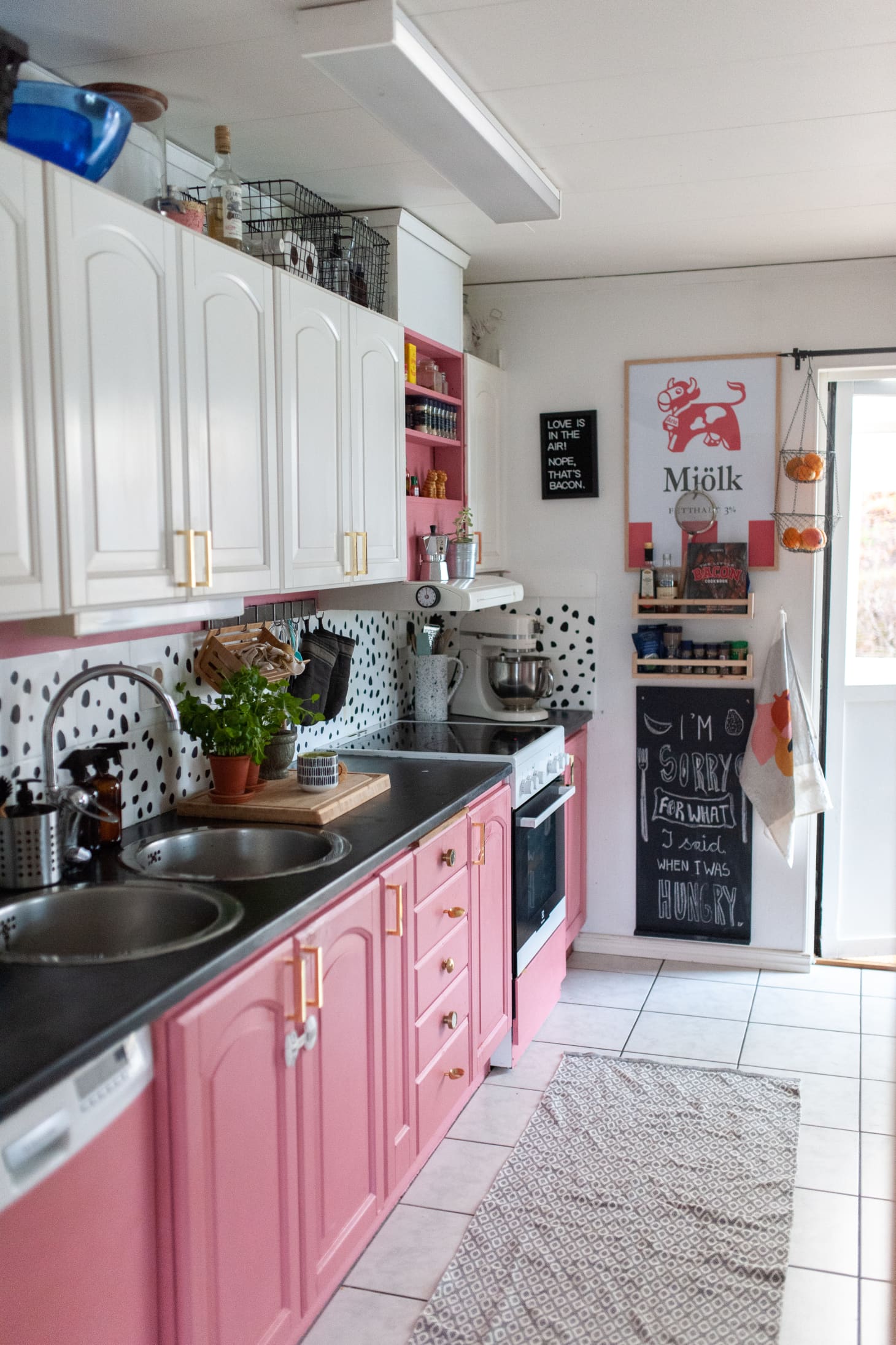 This Swedish Home Has the Most Glorious Pink Kitchen  Kitchn