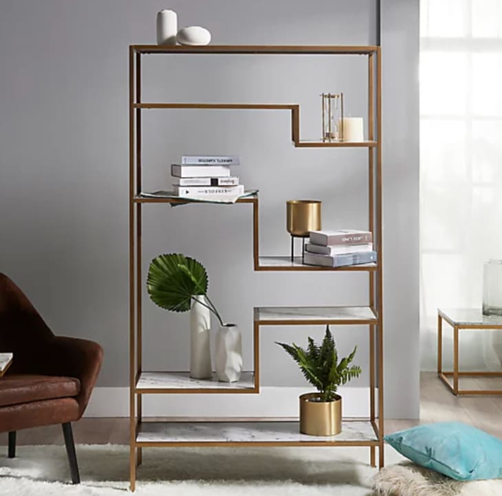 Product Image: Teamson Home Marmo 5-Tier Faux Marble Bookcase
