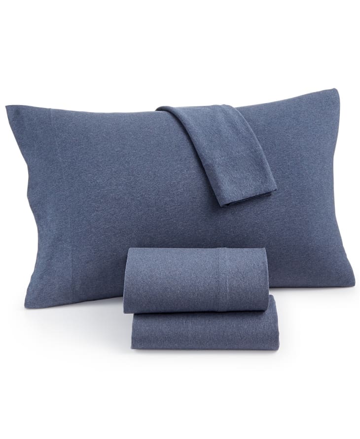 Product Image: JLA Home Heathered Cotton Jersey 4-Pc. Solid Queen Sheet Set