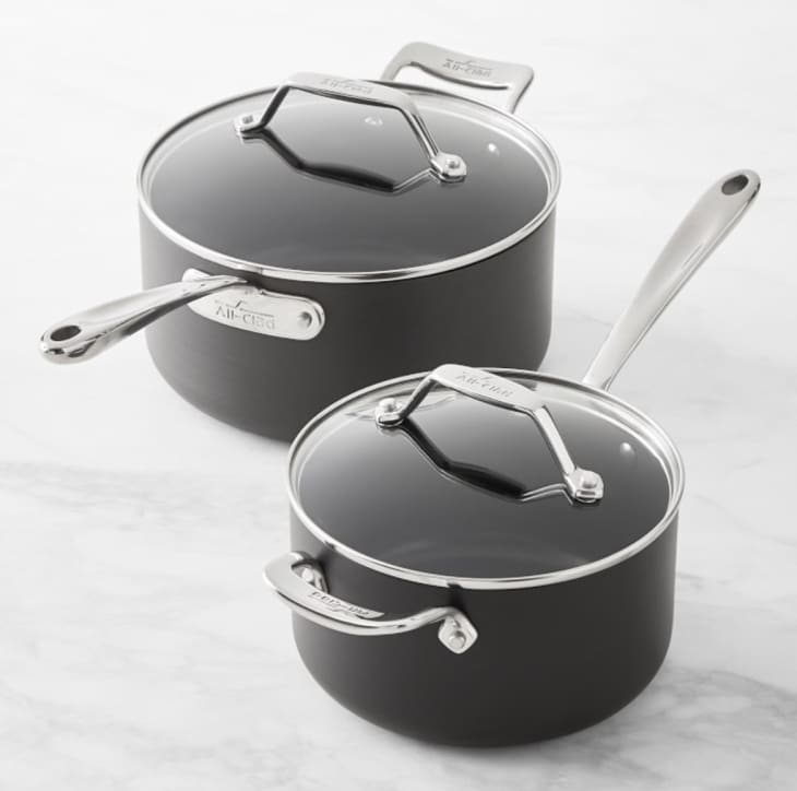 Product Image: All-Clad Essentials Nonstick Sauce Pans, Set of 2